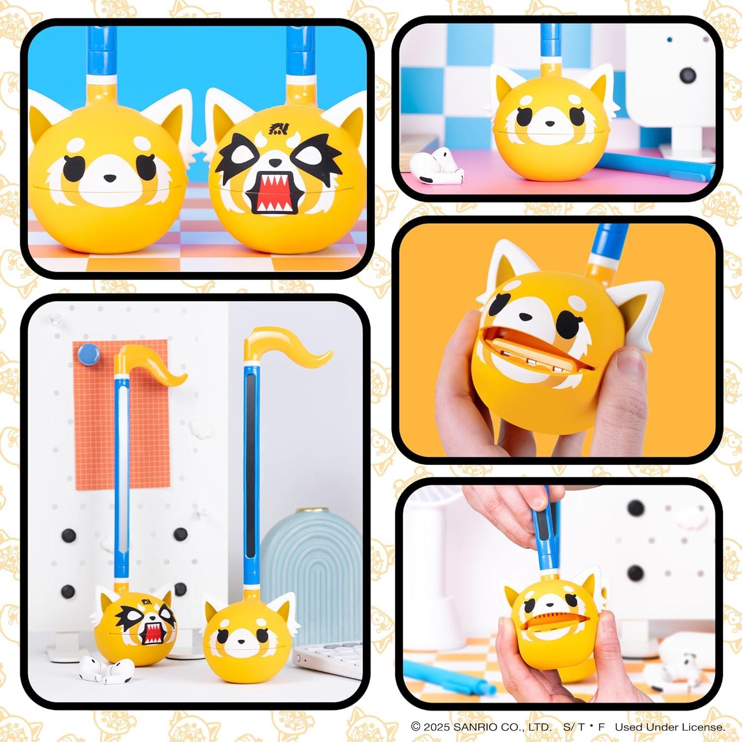 image:imageOtamatone Classic Aggretsuko Happy Sweet Officially Licensed Sanrio Japanese Character Electronic Musical Instrument Portable Synthesizer from Japan Maywa Denki for Children Kids and Adults GiftAggretsuko Happy