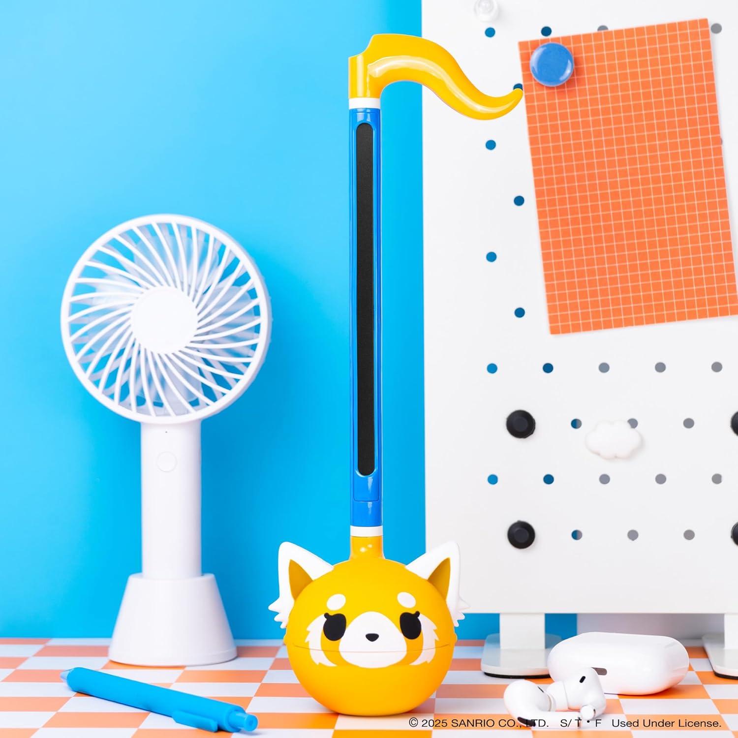 image:imageOtamatone Classic Aggretsuko Happy Sweet Officially Licensed Sanrio Japanese Character Electronic Musical Instrument Portable Synthesizer from Japan Maywa Denki for Children Kids and Adults GiftAggretsuko Happy