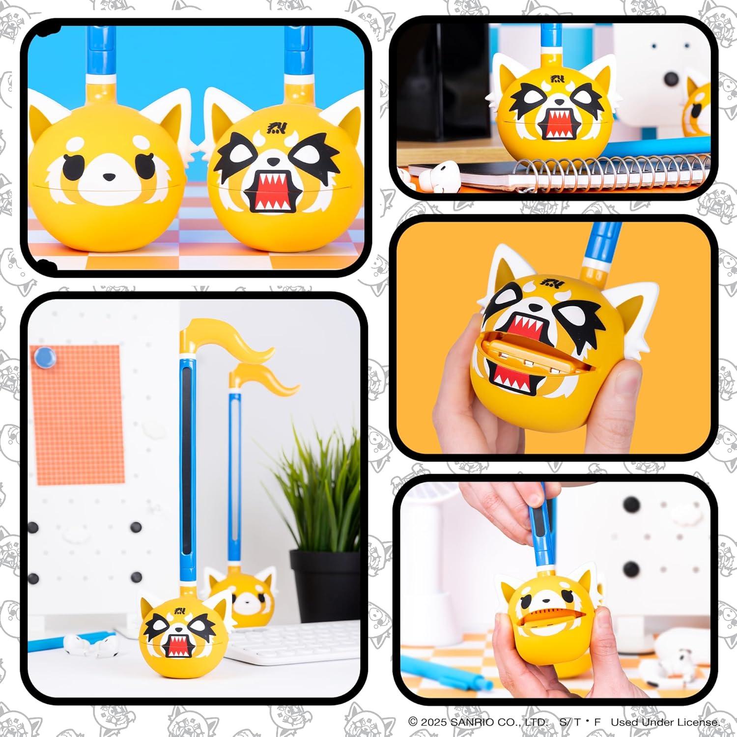 image:imageOtamatone Classic Aggretsuko Happy Sweet Officially Licensed Sanrio Japanese Character Electronic Musical Instrument Portable Synthesizer from Japan Maywa Denki for Children Kids and Adults GiftAggretsuko Rage
