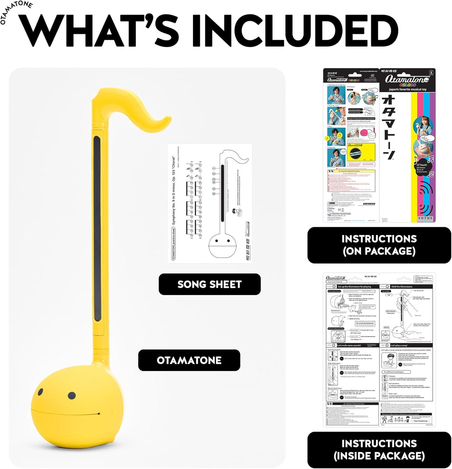 image:imageOtamatone Classic English Edition Yellow Japanese Electronic Musical Instrument Portable Synthesizer from Japan Maywa Denki for Children and Adults GiftYellow