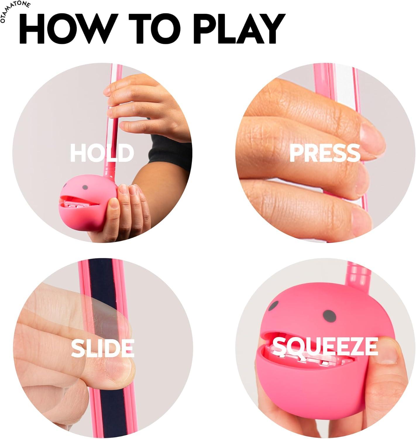 image:imageOtamatone Classic English Edition Yellow Japanese Electronic Musical Instrument Portable Synthesizer from Japan Maywa Denki for Children and Adults GiftHot Pink