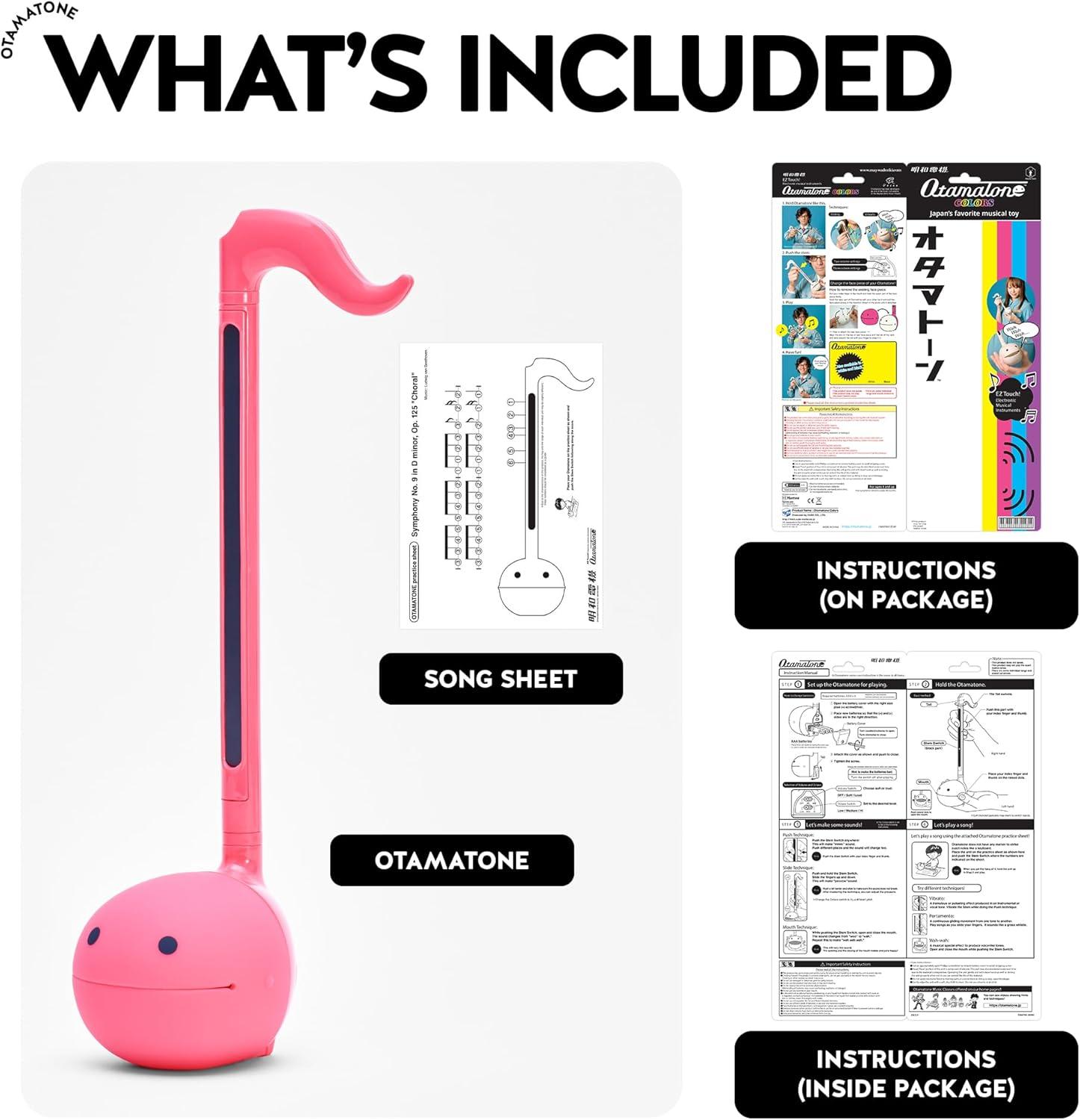 image:imageOtamatone Classic English Edition Yellow Japanese Electronic Musical Instrument Portable Synthesizer from Japan Maywa Denki for Children and Adults GiftHot Pink