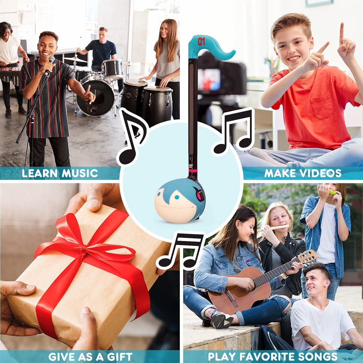 image:imageOtamatone Classic Hatsune Miku Vocaloid Officially Licensed Japanese Character Electronic Musical Instrument Portable Synthesizer from Japan Maywa Denki for Children Kids and Adults GiftHatsune Miku