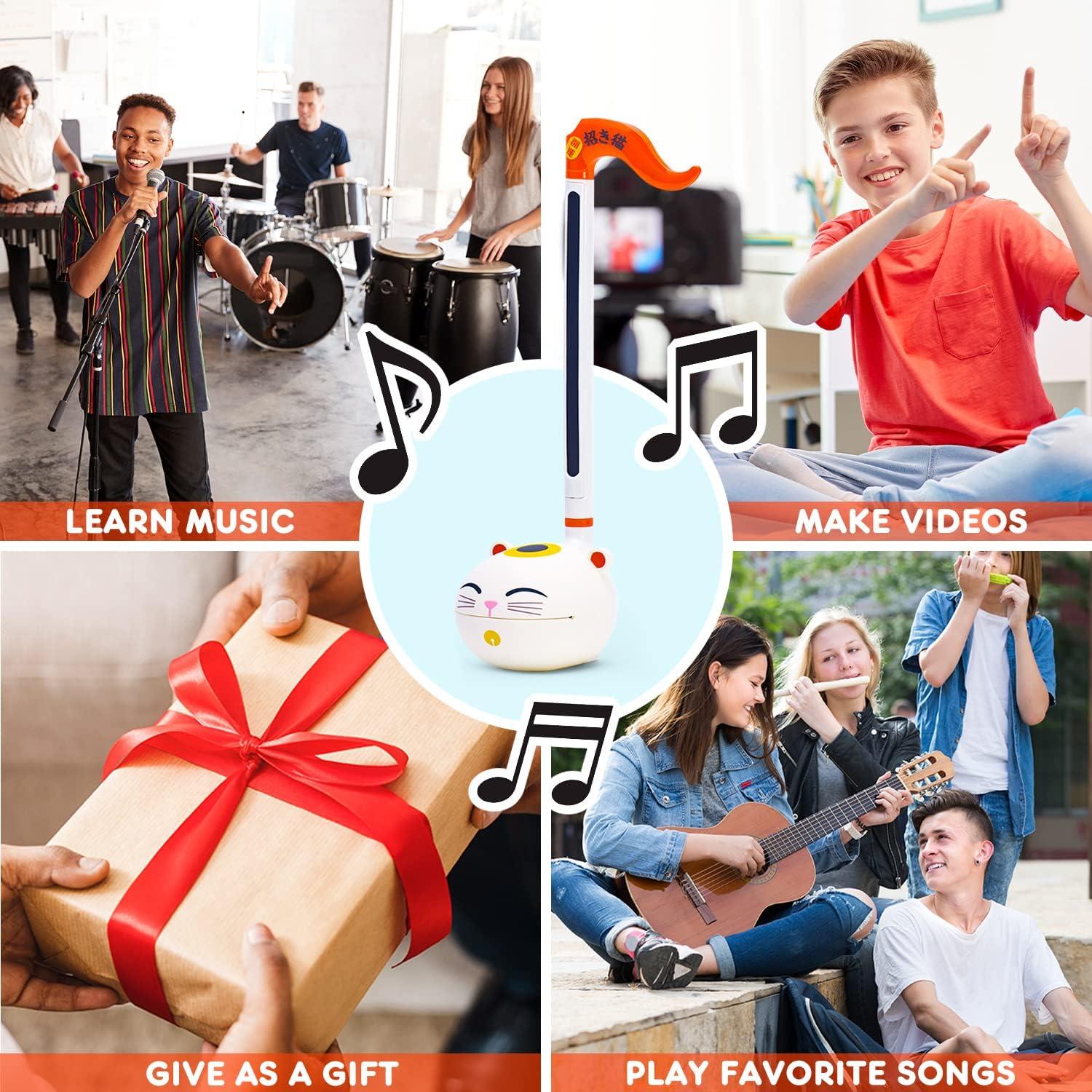 image:imageOtamatone Classic Hatsune Miku Vocaloid Officially Licensed Japanese Character Electronic Musical Instrument Portable Synthesizer from Japan Maywa Denki for Children Kids and Adults GiftLucky Cat