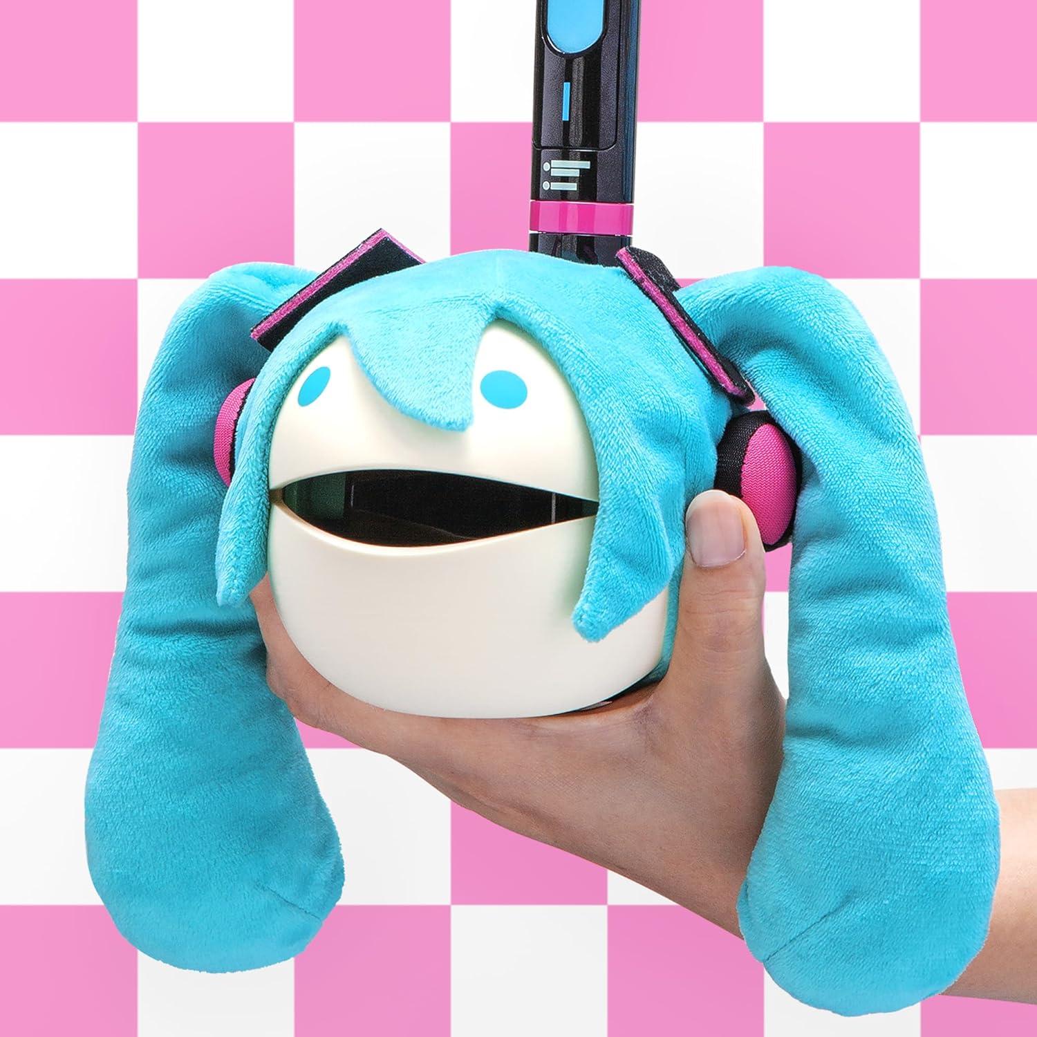 image:imageOtamatone Deluxe Hatsune Miku Edition Electronic Musical Instrument Portable Synthesizer from Japan Maywa Denki Includes Removable Plush Wig
