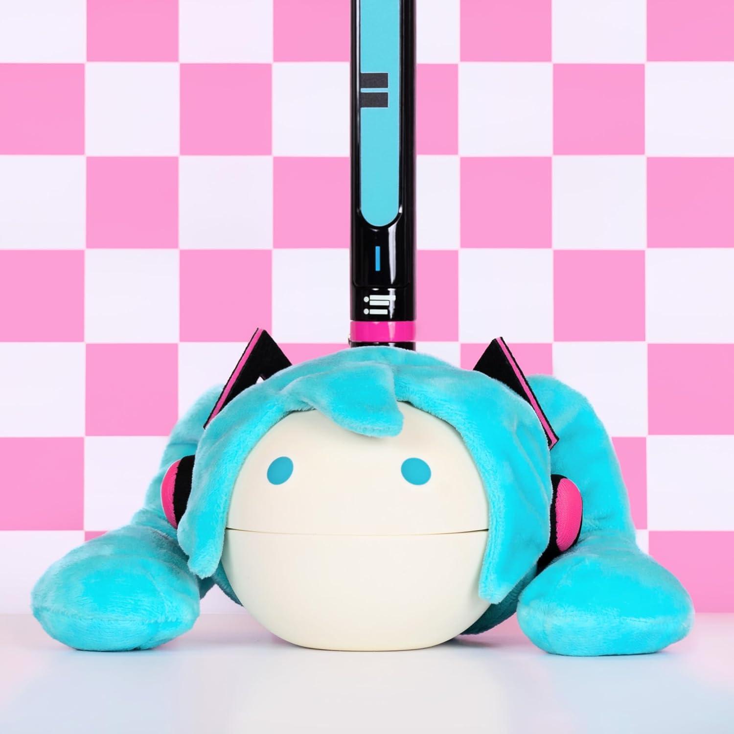 image:imageOtamatone Deluxe Hatsune Miku Edition Electronic Musical Instrument Portable Synthesizer from Japan Maywa Denki Includes Removable Plush Wig