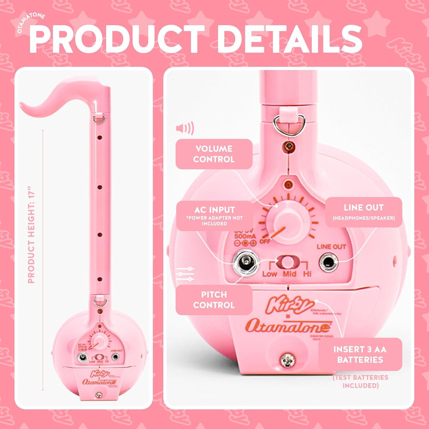 image:imageOtamatone Deluxe Japanese Musical Instrument Portable Music Synthesizer from Japan by Maywa Denki Studio Award Winning Educational Fun Gift for Teens amp Adults Kirby English ManualKirby Deluxe English Edition