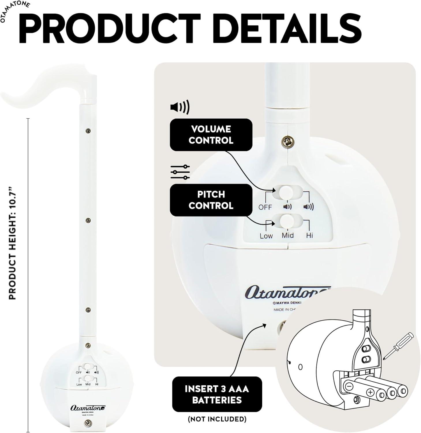 image:imageOtamatone Japanese Electronic Musical Instrument Portable Music Synthesizer from Japan by Maywa Denki Studio Award Winning Educational Fun Gift for Children Teens amp Adults UnicornWhite