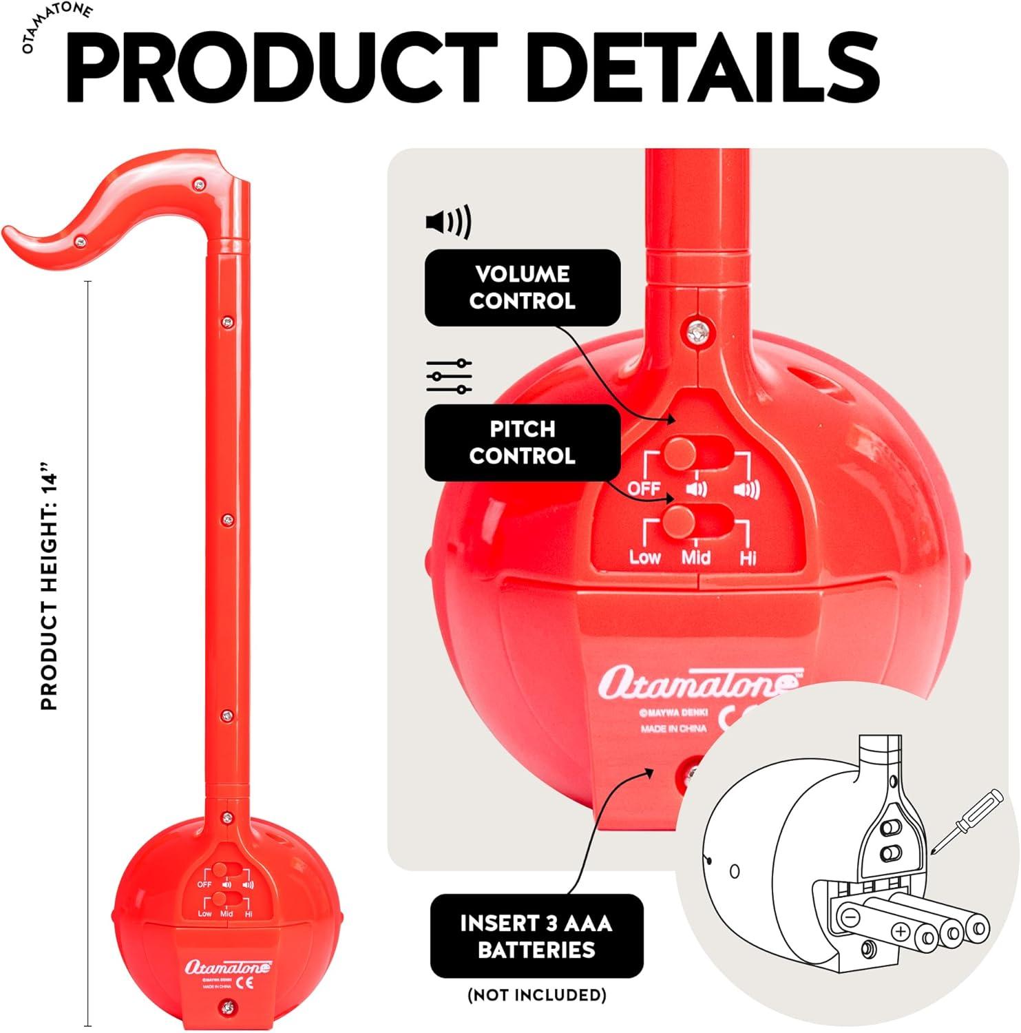image:imageOtamatone Japanese Electronic Musical Instrument Portable Music Synthesizer from Japan by Maywa Denki Studio Award Winning Educational Fun Gift for Children Teens amp Adults RedRed