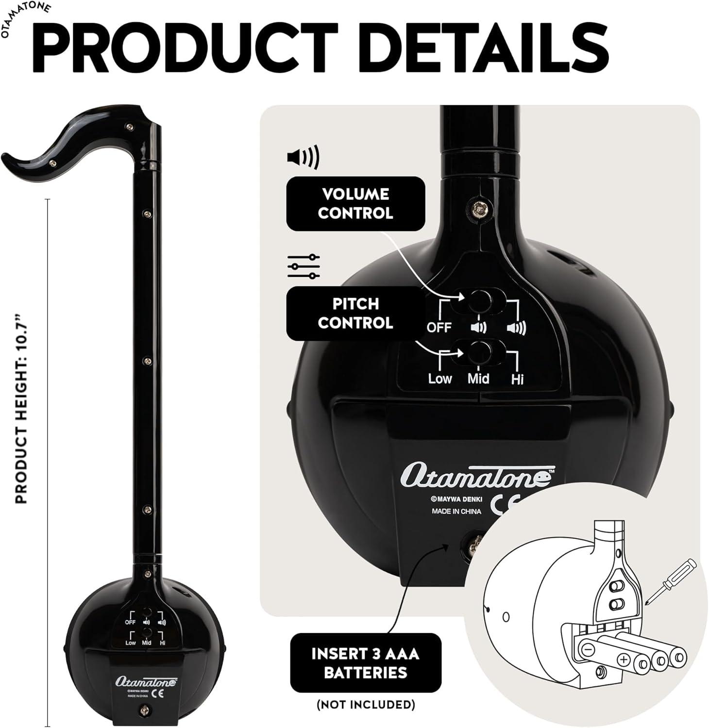 image:imageOtamatone Japanese Electronic Musical Instrument Portable Music Synthesizer from Japan by Maywa Denki Studio Award Winning Educational Fun Gift for Children Teens amp Adults UnicornBlack White Blue Set