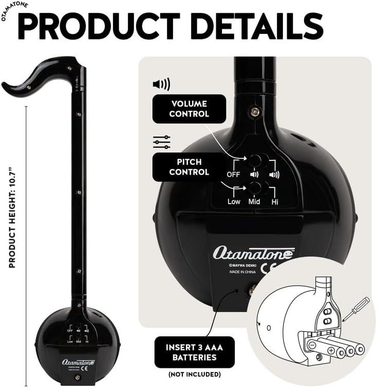 image:imageOtamatone Japanese Electronic Musical Instrument Portable Music Synthesizer from Japan by Maywa Denki Studio Award Winning Educational Fun Gift for Children Teens amp Adults UnicornBlack