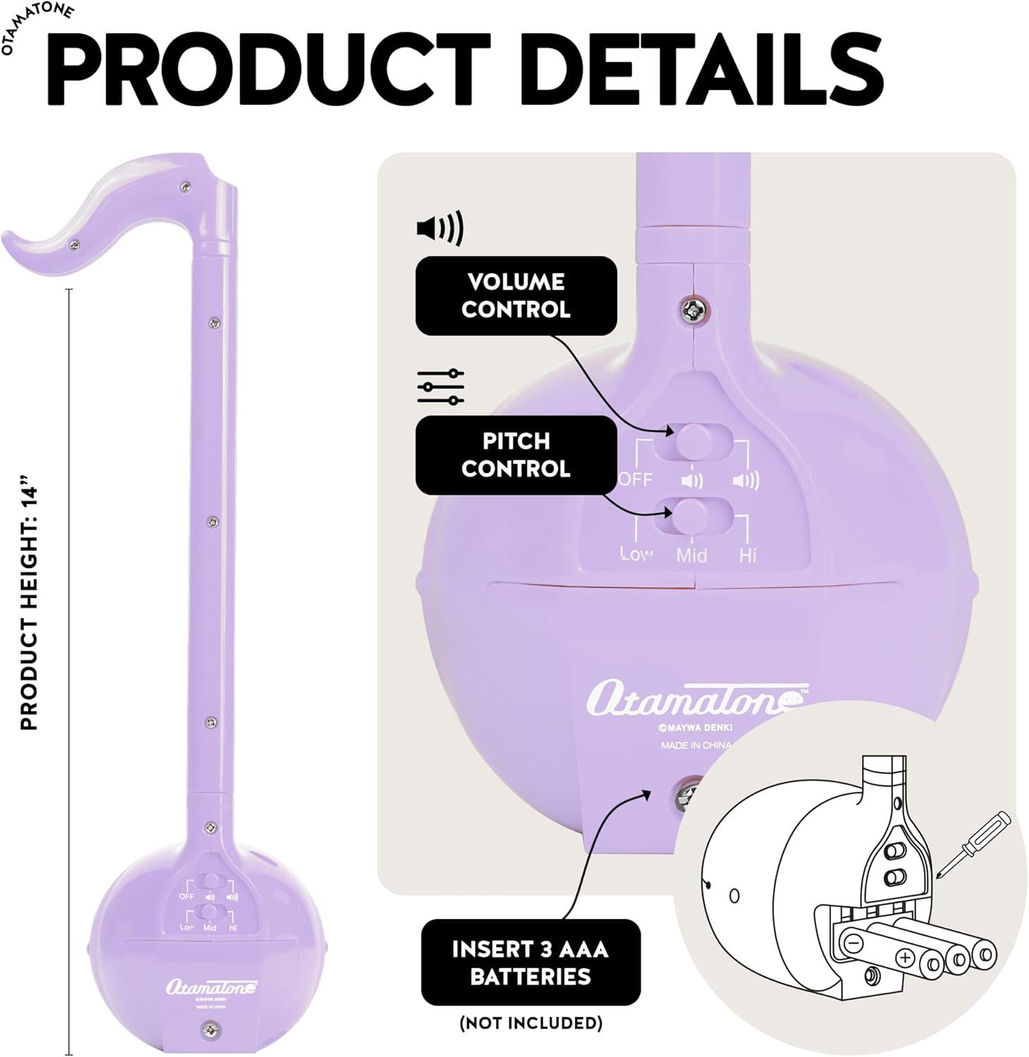 image:imageOtamatone Japanese Electronic Musical Instrument Portable Music Synthesizer from Japan by Maywa Denki Studio Award Winning Educational Fun Gift for Children Teens amp Adults RedPurple