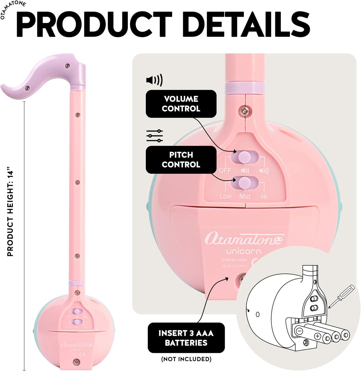 image:imageOtamatone Japanese Electronic Musical Instrument Portable Music Synthesizer from Japan by Maywa Denki Studio Award Winning Educational Fun Gift for Children Teens amp Adults UnicornBlack White Unicorn Set