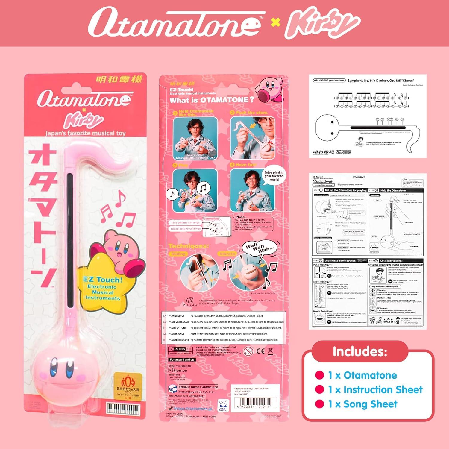 image:imageOtamatone Kirby Pink Star Hero Japanese Electronic Musical Instrument Portable Music Synthesizer from Japan by Maywa Denki Studio Award Winning Educational Fun Gift Game Character Pink HeroSingle Item