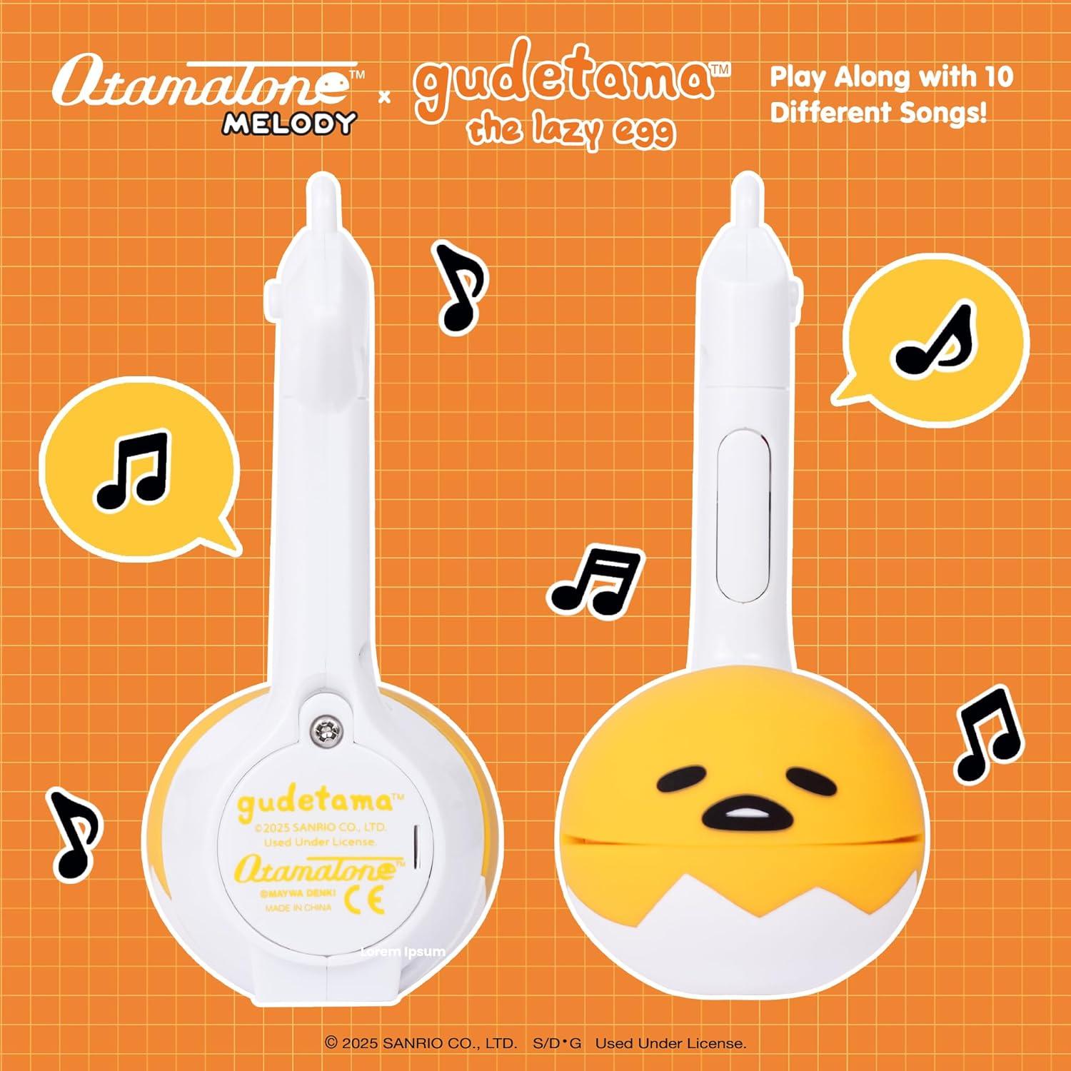 image:imageOtamatone Melody Gudetama Electronic Portable Music Instrument Synthesizer Toy from Japan by Maywa Denki Officially Licensed Gudetama The Lazy Egg English InstructionsGudetama