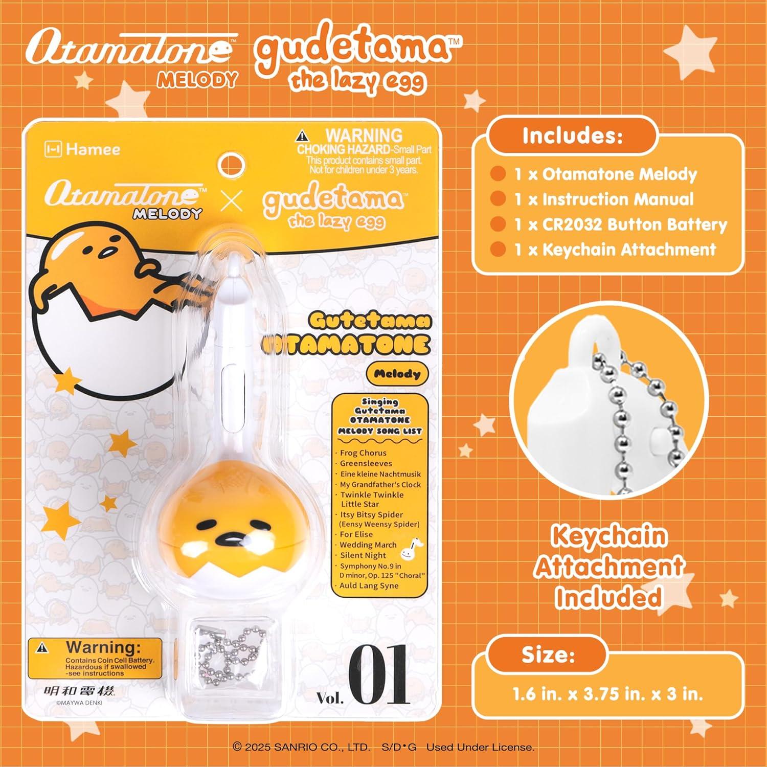 image:imageOtamatone Melody Gudetama Electronic Portable Music Instrument Synthesizer Toy from Japan by Maywa Denki Officially Licensed Gudetama The Lazy Egg English InstructionsGudetama