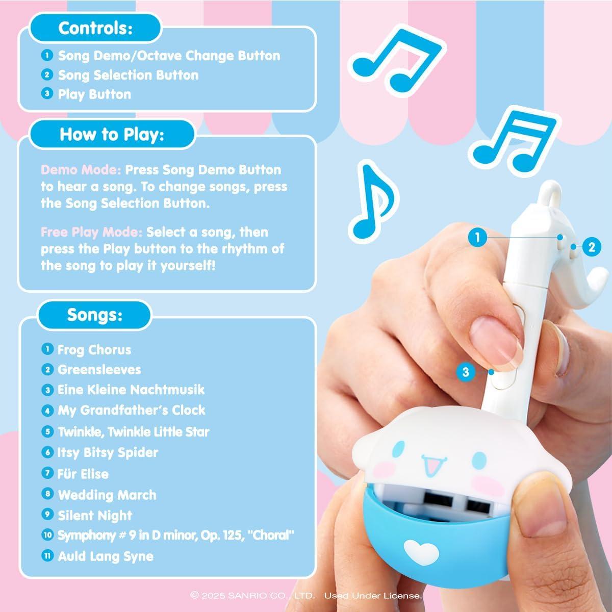 image:imageOtamatone Melody Hello Kitty and Friends Electronic Portable Music InstrumentSynthesizer Toy from Japan by Maywa Denki English Instructions KuromiCinnamoroll