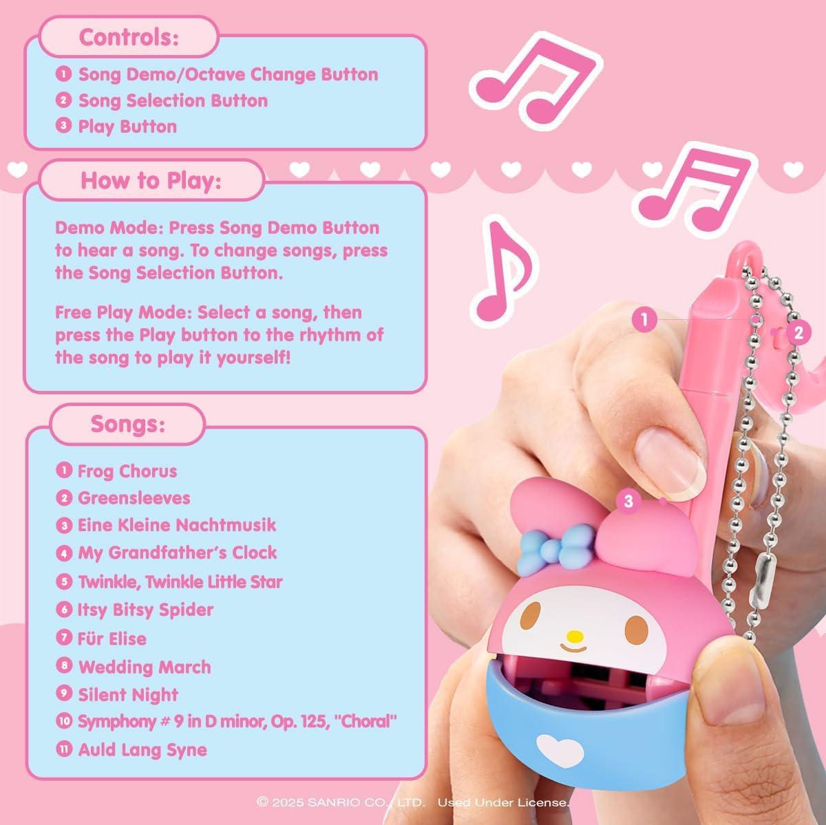 image:imageOtamatone Melody Hello Kitty and Friends Electronic Portable Music InstrumentSynthesizer Toy from Japan by Maywa Denki English Instructions KuromiMy Melody