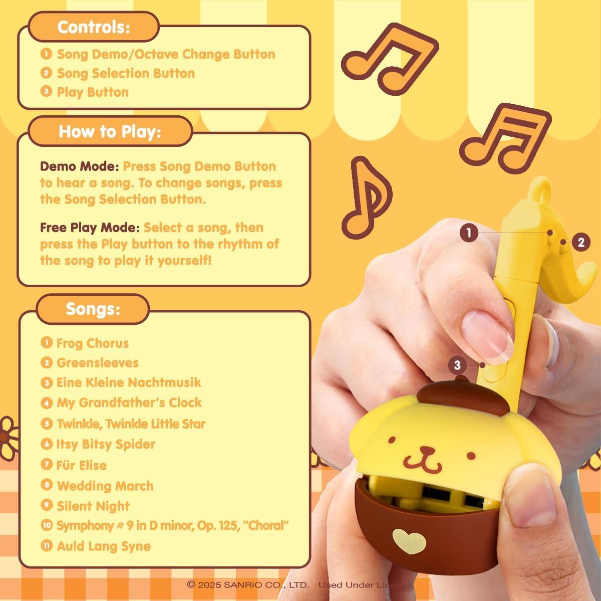 image:imageOtamatone Melody Hello Kitty and Friends Electronic Portable Music InstrumentSynthesizer Toy from Japan by Maywa Denki English Instructions KuromiPompompurin