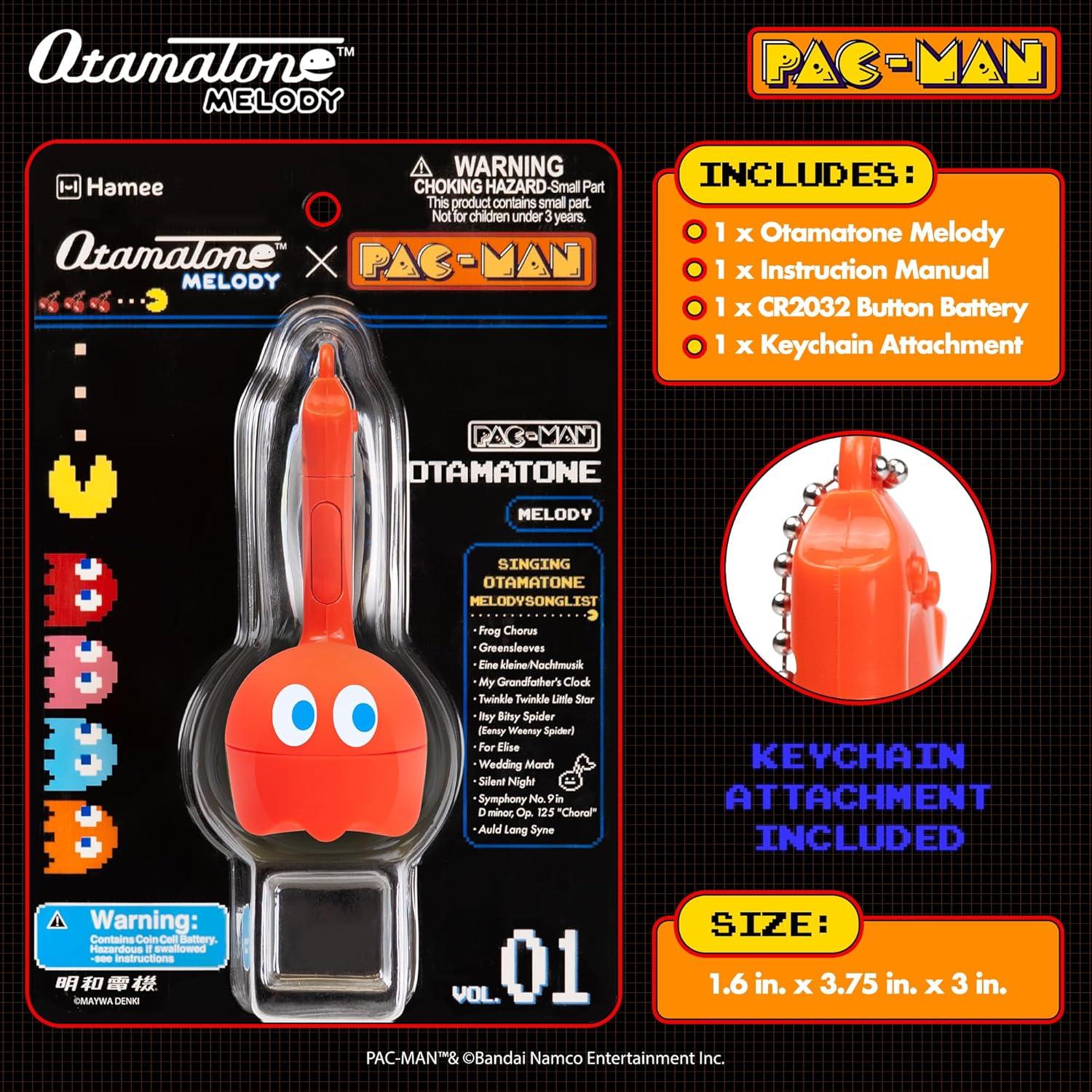 image:imageOtamatone Melody Original PACMan Electronic Portable Music Toy Player Synthesizer from Japan by Maywa Denki Officially Licensed Merchandise with English Instructions Keychain Accessory InkyBlinky