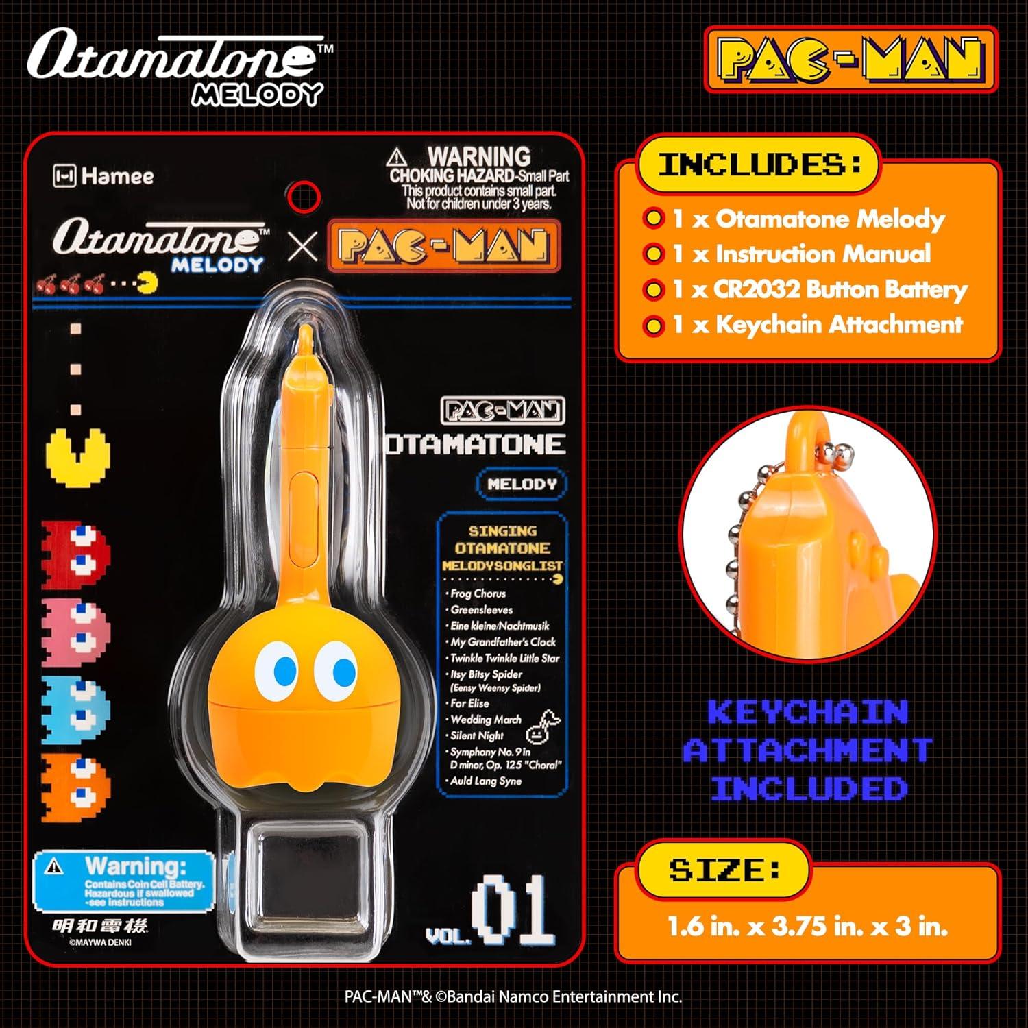 image:imageOtamatone Melody Original PACMan Electronic Portable Music Toy Player Synthesizer from Japan by Maywa Denki Officially Licensed Merchandise with English Instructions Keychain Accessory InkyClyde