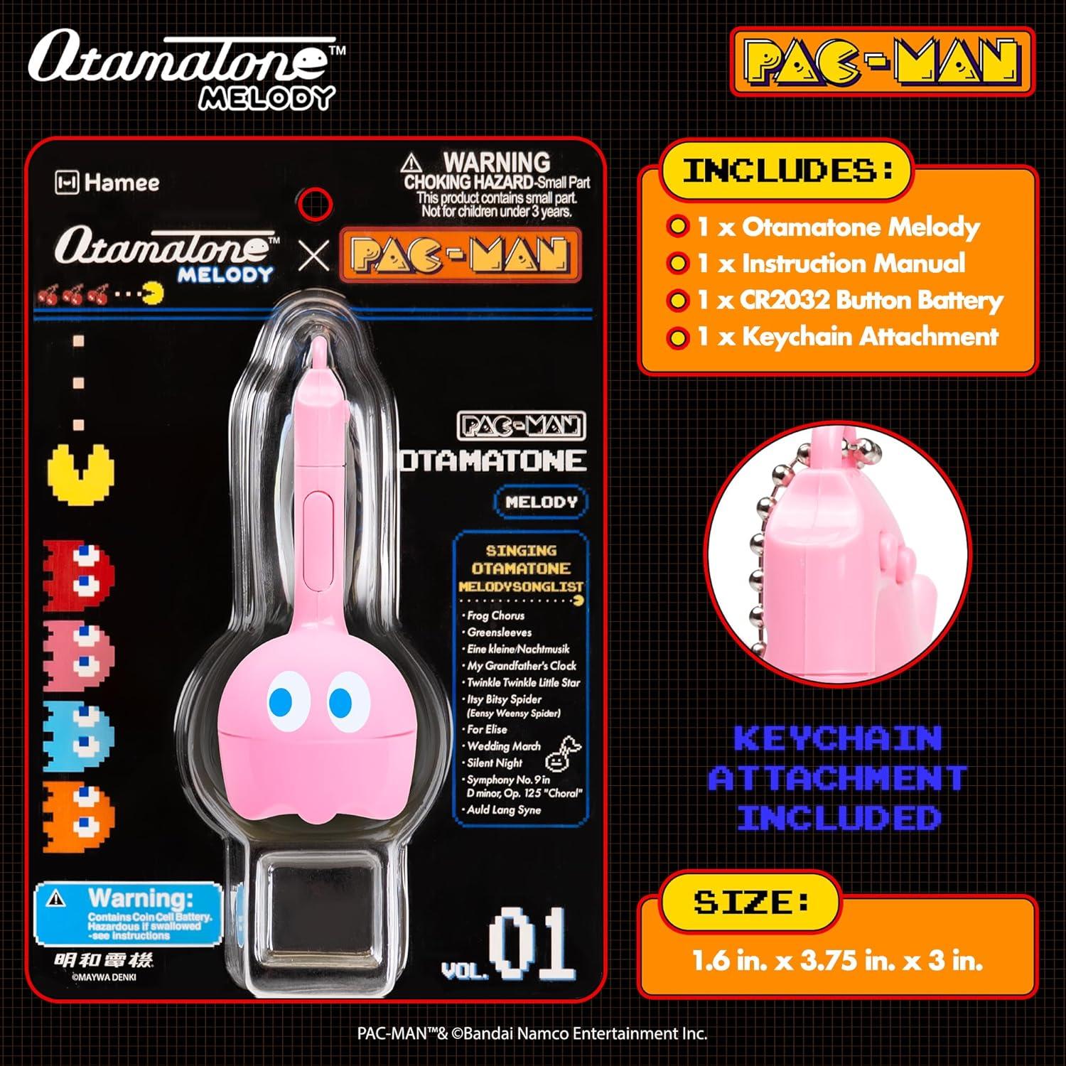 image:imageOtamatone Melody Original PACMan Electronic Portable Music Toy Player Synthesizer from Japan by Maywa Denki Officially Licensed Merchandise with English Instructions Keychain Accessory InkyPinky