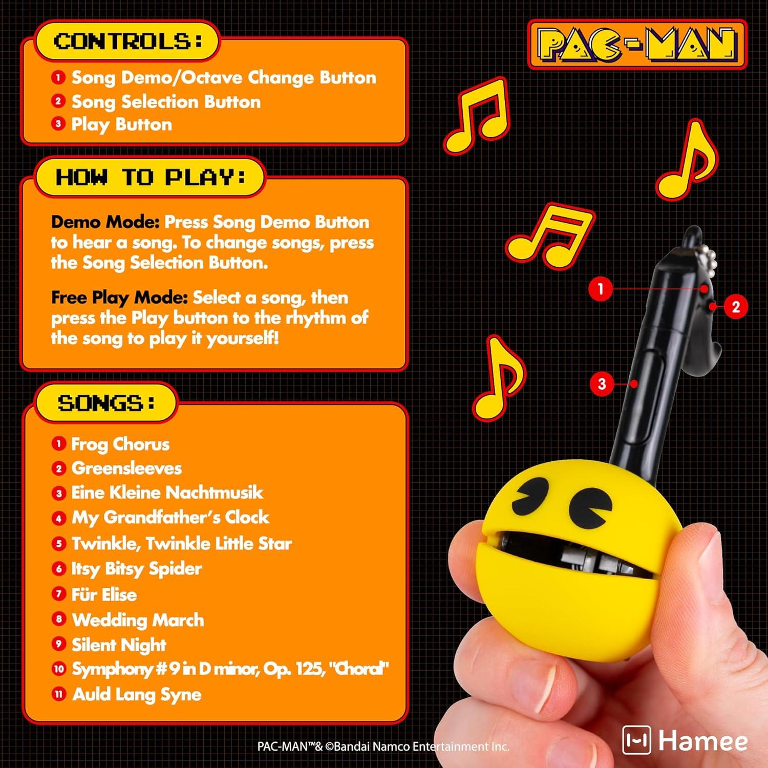 image:imageOtamatone Melody Original PACMan Electronic Portable Music Toy Player Synthesizer from Japan by Maywa Denki Officially Licensed Merchandise with English Instructions Keychain Accessory InkyPacman