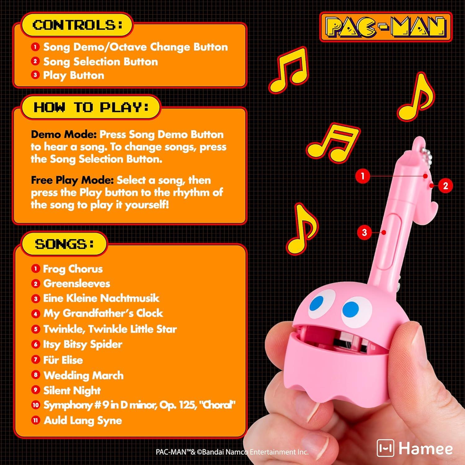 image:imageOtamatone Melody Original PACMan Electronic Portable Music Toy Player Synthesizer from Japan by Maywa Denki Officially Licensed Merchandise with English Instructions Keychain Accessory InkyPinky