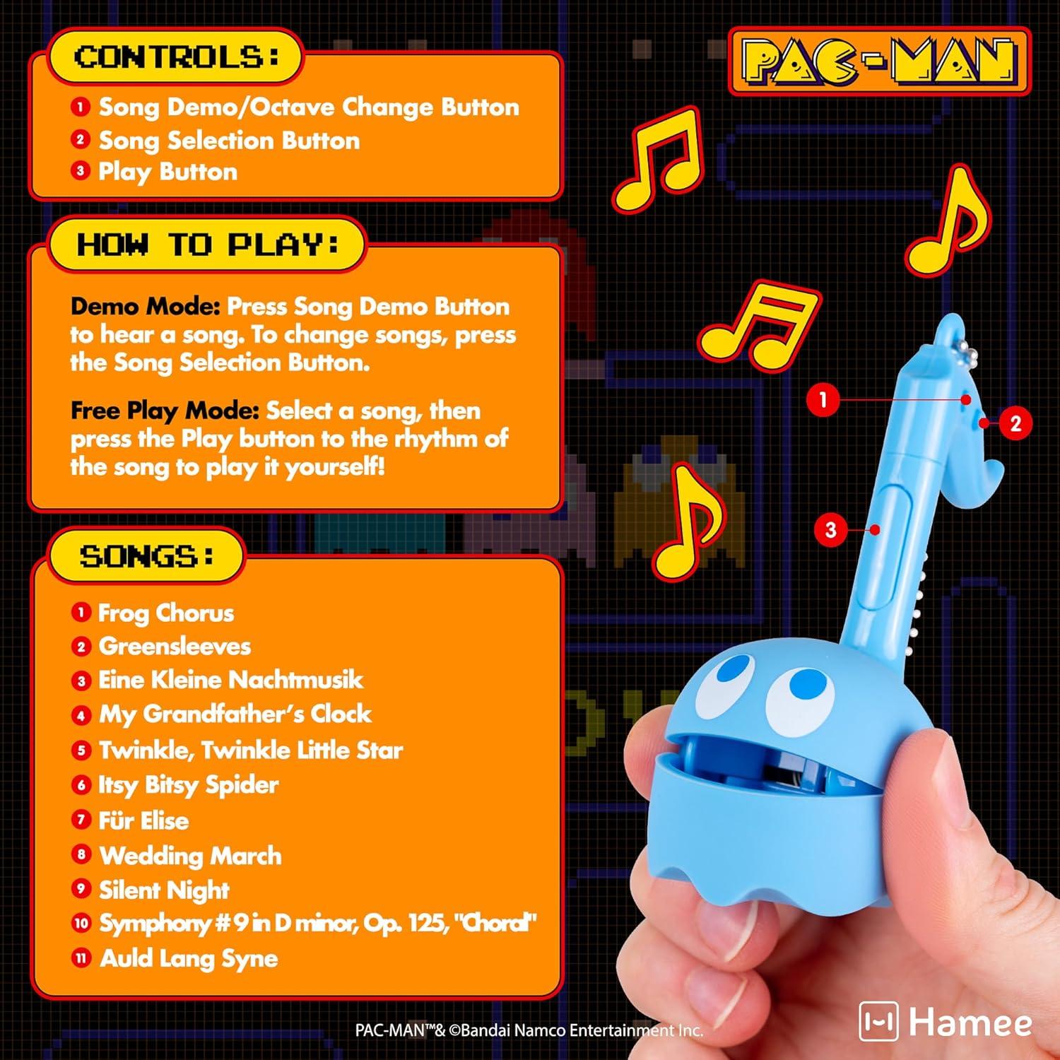 image:imageOtamatone Melody Original PACMan Electronic Portable Music Toy Player Synthesizer from Japan by Maywa Denki Officially Licensed Merchandise with English Instructions Keychain Accessory InkyInky