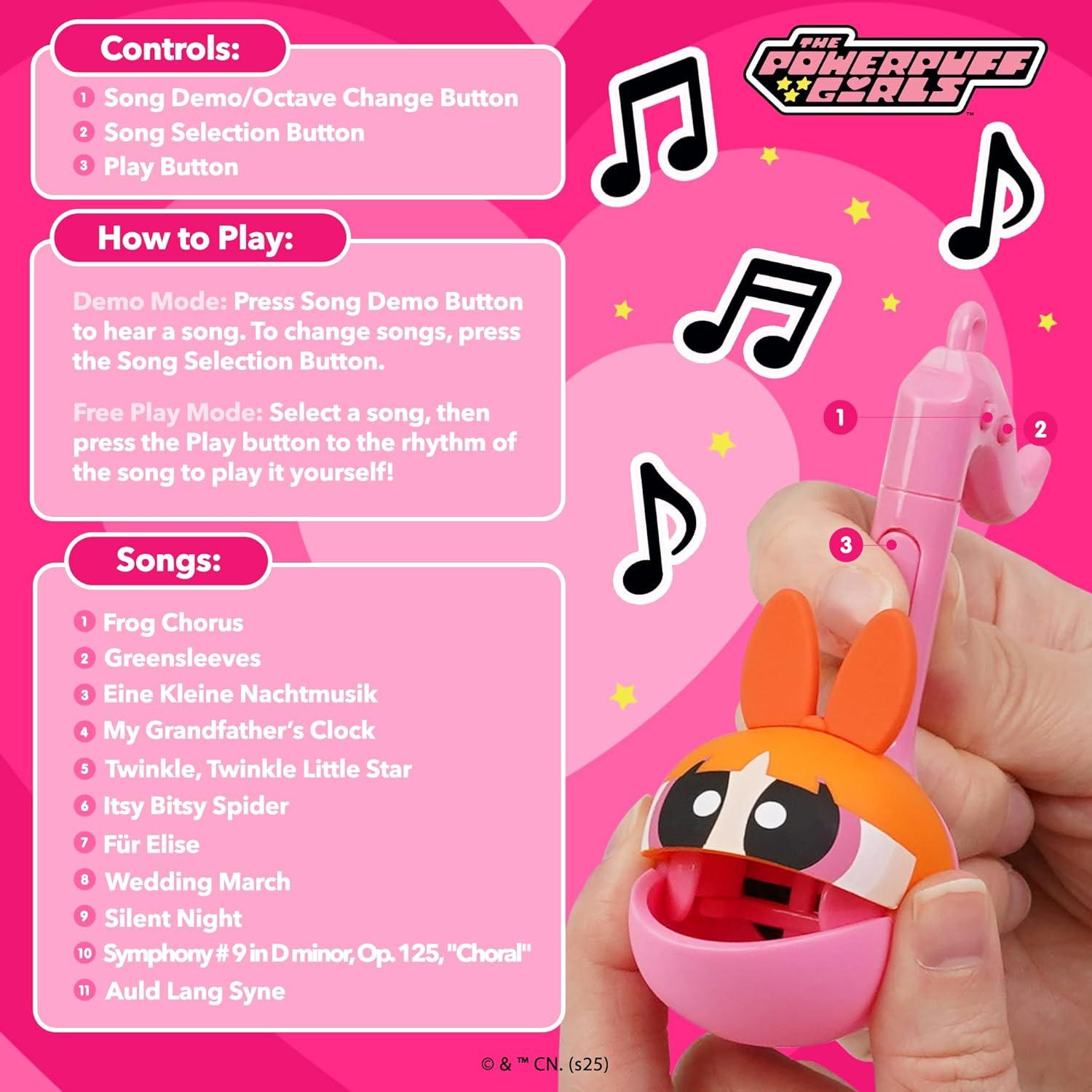 image:imageOtamatone Melody Powerpuff Girls Electronic Portable Music Instrument Synthesizer Toy from Japan by Maywa Denki Officially Licensed English Instructions BubblesBlossom