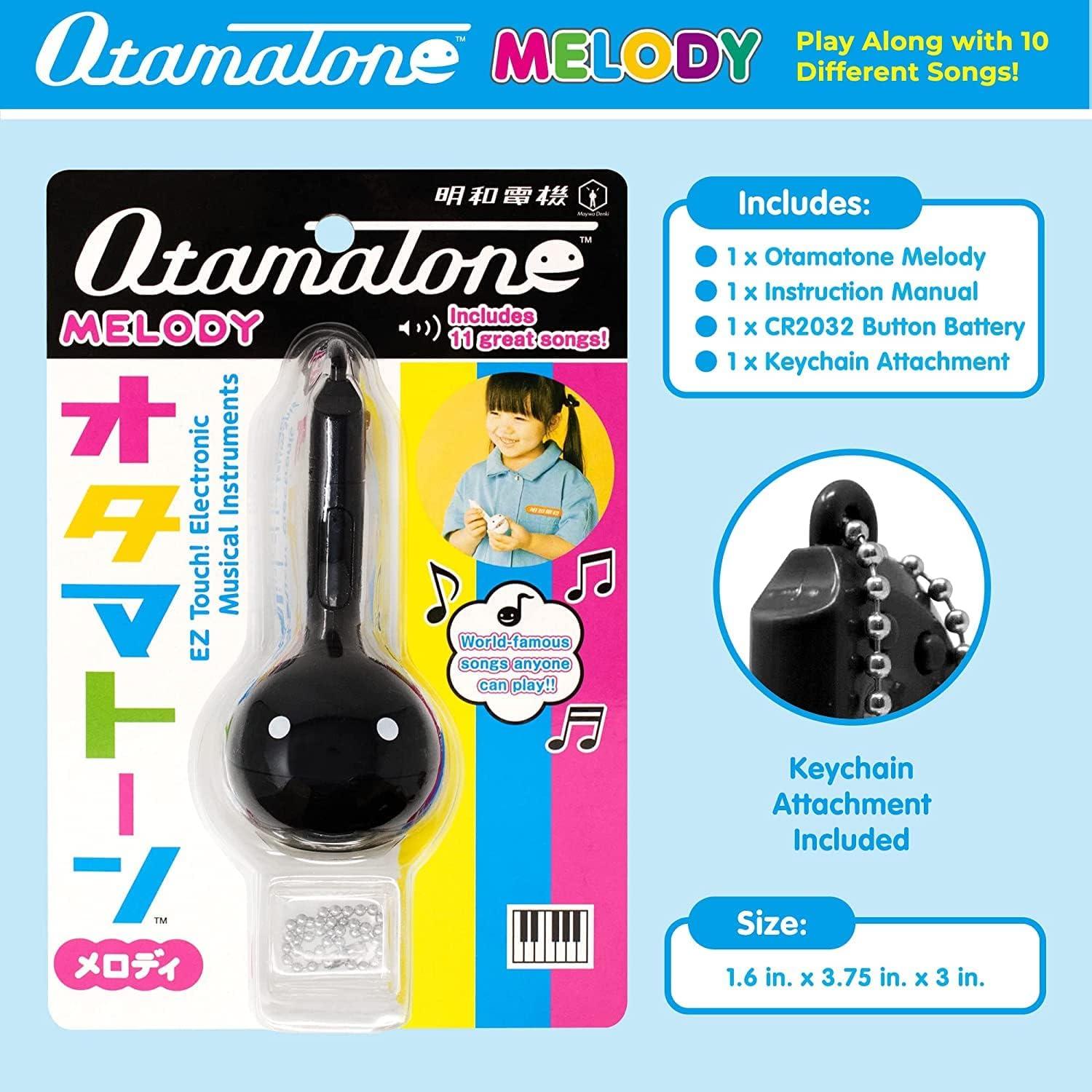 image:imageOtamatone Melody Series Japanese Electronic Mini Size Musical Instrument 11 PreProgrammed Songs Portable Synthesizer from Japan by Maywa Denki English Instruction UnicornBlack