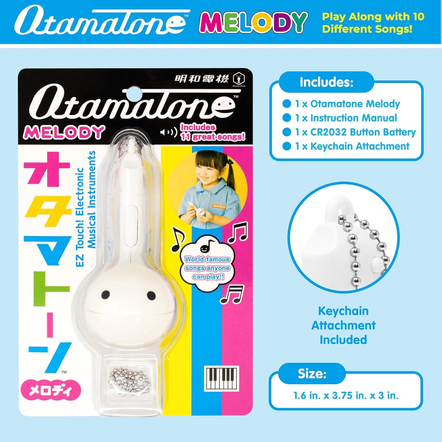 image:imageOtamatone Melody Series Japanese Electronic Mini Size Musical Instrument 11 PreProgrammed Songs Portable Synthesizer from Japan by Maywa Denki English Instruction UnicornWhite