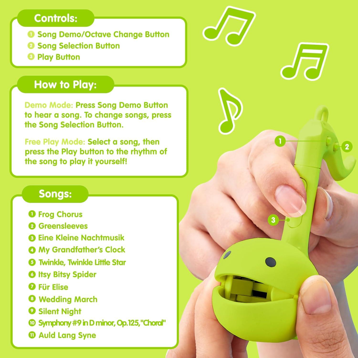 image:imageOtamatone Melody Series Japanese Electronic Mini Size Musical Toy 11 PreProgrammed Songs Portable Synthesizer from Japan by Maywa Denki English Instruction RedLime