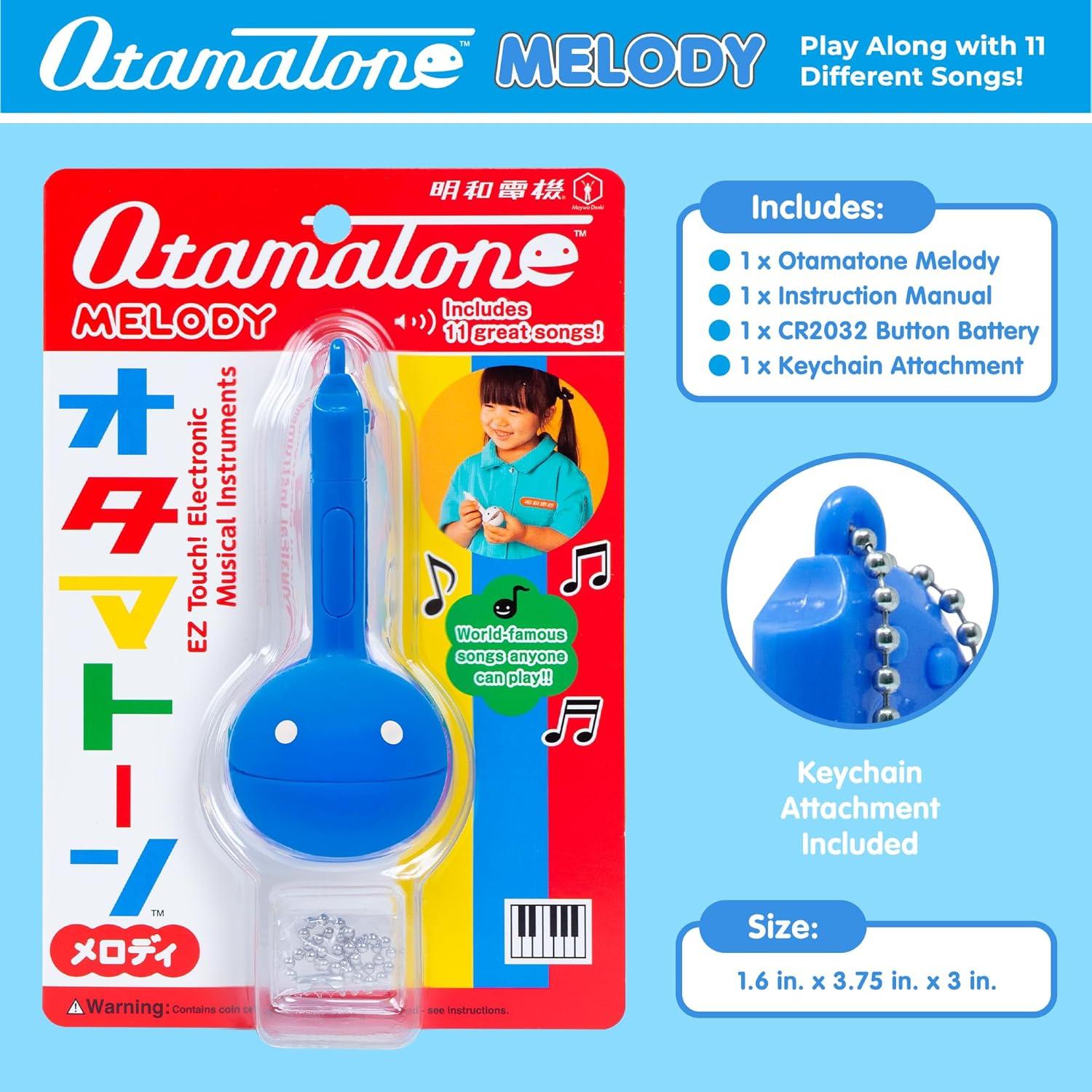 image:imageOtamatone Melody Series Japanese Electronic Mini Size Musical Toy 11 PreProgrammed Songs Portable Synthesizer from Japan by Maywa Denki English Instruction RedBlue