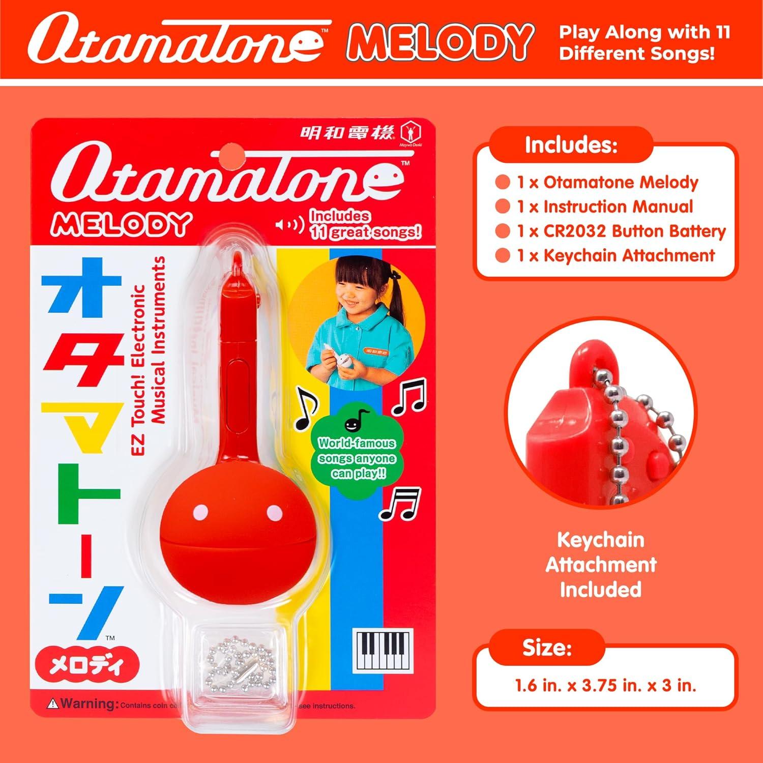 image:imageOtamatone Melody Series Japanese Electronic Mini Size Musical Toy 11 PreProgrammed Songs Portable Synthesizer from Japan by Maywa Denki English Instruction RedRed