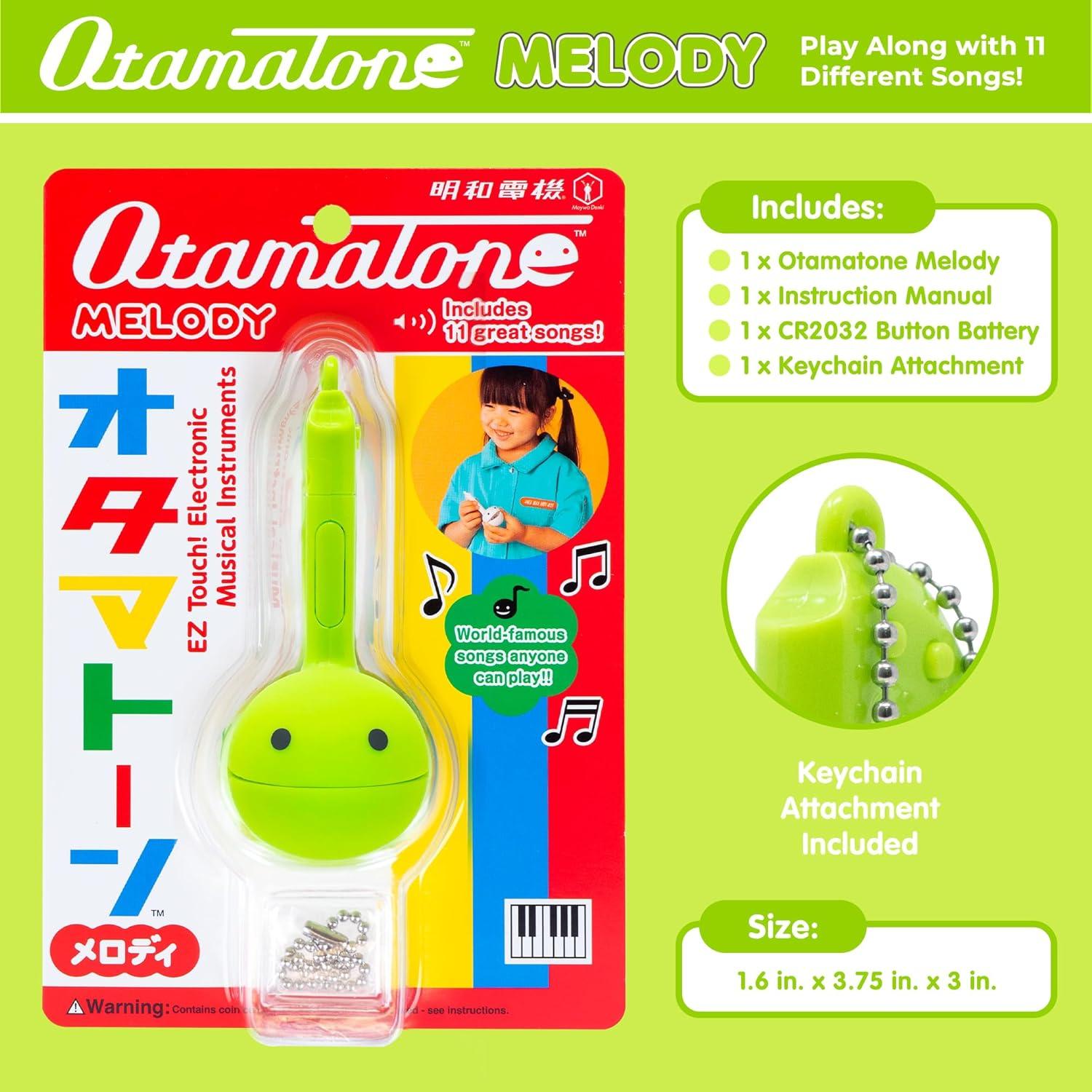 image:imageOtamatone Melody Series Japanese Electronic Mini Size Musical Toy 11 PreProgrammed Songs Portable Synthesizer from Japan by Maywa Denki English Instruction RedLime