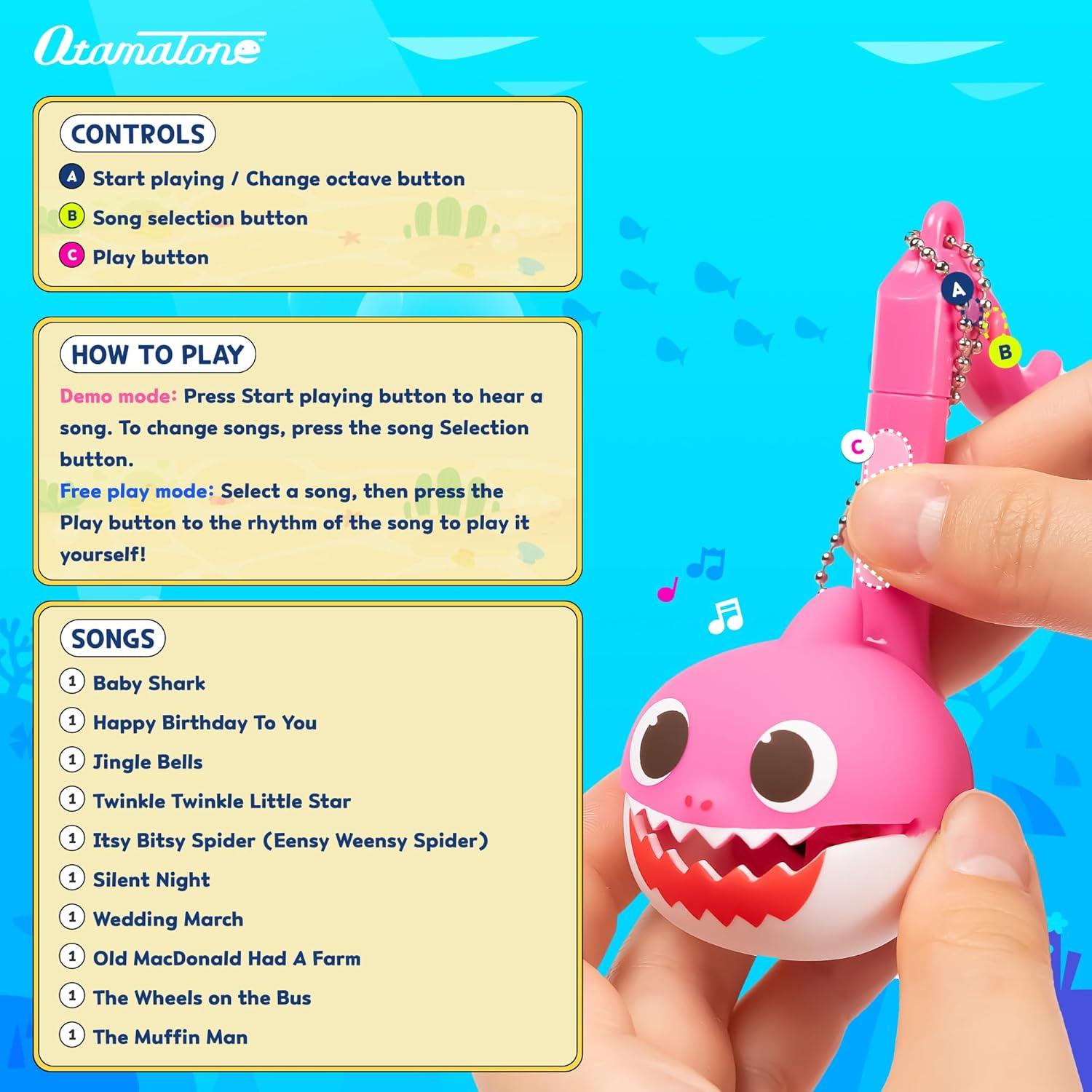 image:imageOtamatone Melody Special Baby Shark Edition Portable Mini Size Electronic Keychain Musical from Japan by Maywa Denki English Instructions Mommy SharkMommy Shark