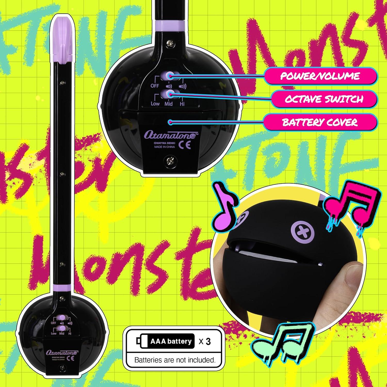 image:imageOtamatone Monster Electronic Portable Music Instrument Synthesizer Toy from Japan by Maywa Denki Officially Licensed English Instructions LimeViolet