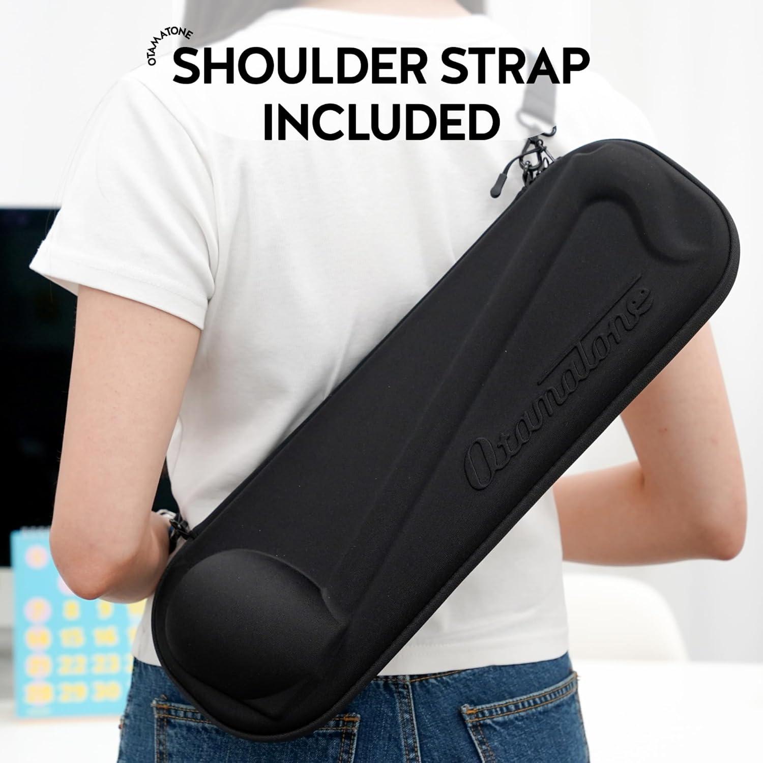image:imageOtamatone Official Slim Case Deluxe 1725 inch Musical Instrument Toy Synthesizer Hard Shell Cover Smooth Fitted Protective Interior with Official Logo StrapBlack