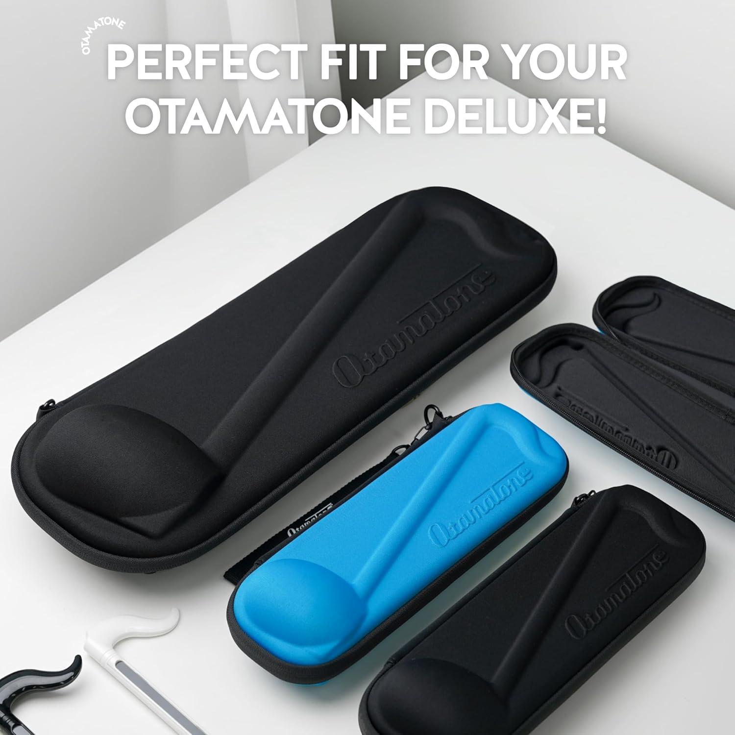 image:imageOtamatone Official Slim Case Deluxe 1725 inch Musical Instrument Toy Synthesizer Hard Shell Cover Smooth Fitted Protective Interior with Official Logo StrapBlack