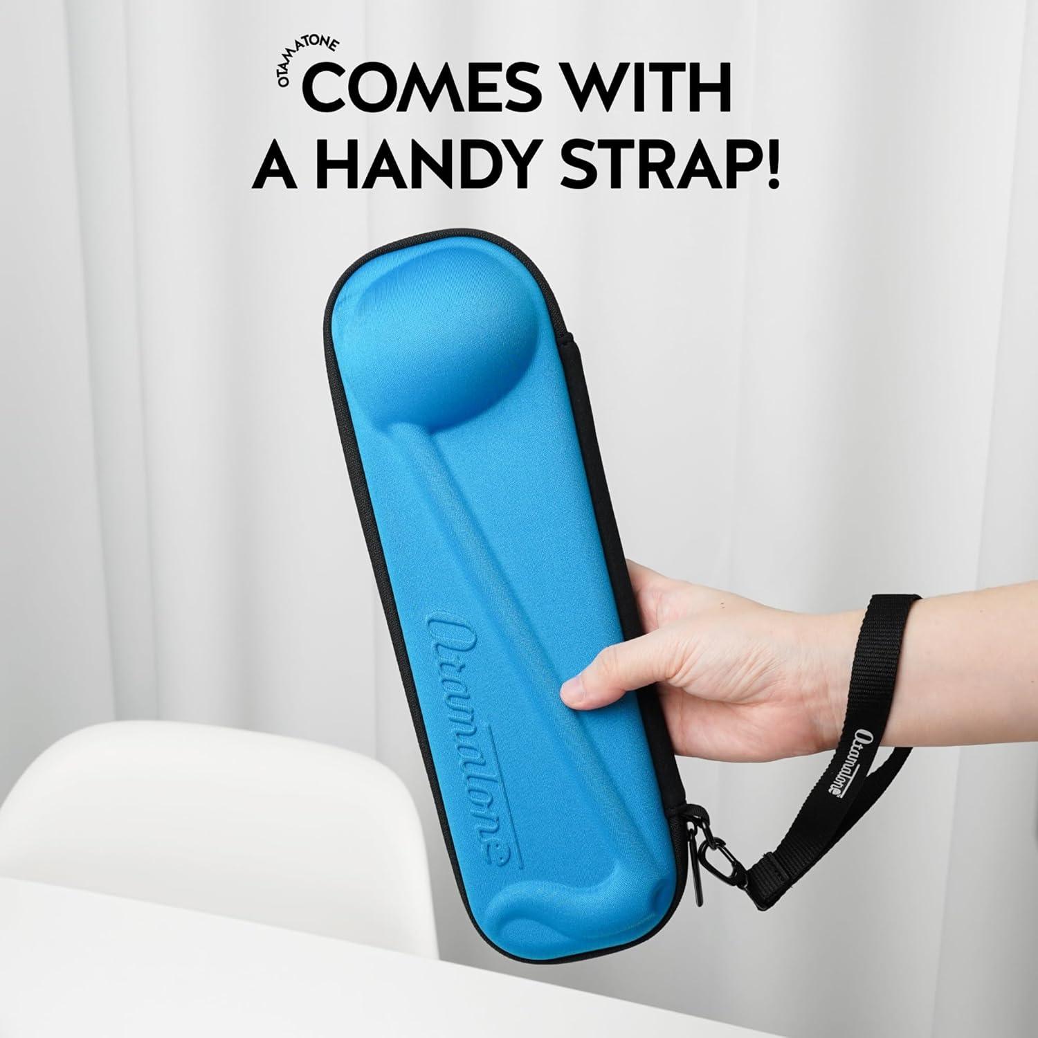 image:imageOtamatone Official Slim Case Regular 107 inch Musical Instrument Toy Synthesizer Hard Shell Cover Smooth Fitted Protective Interior with Official Logo Strap BlueBlue