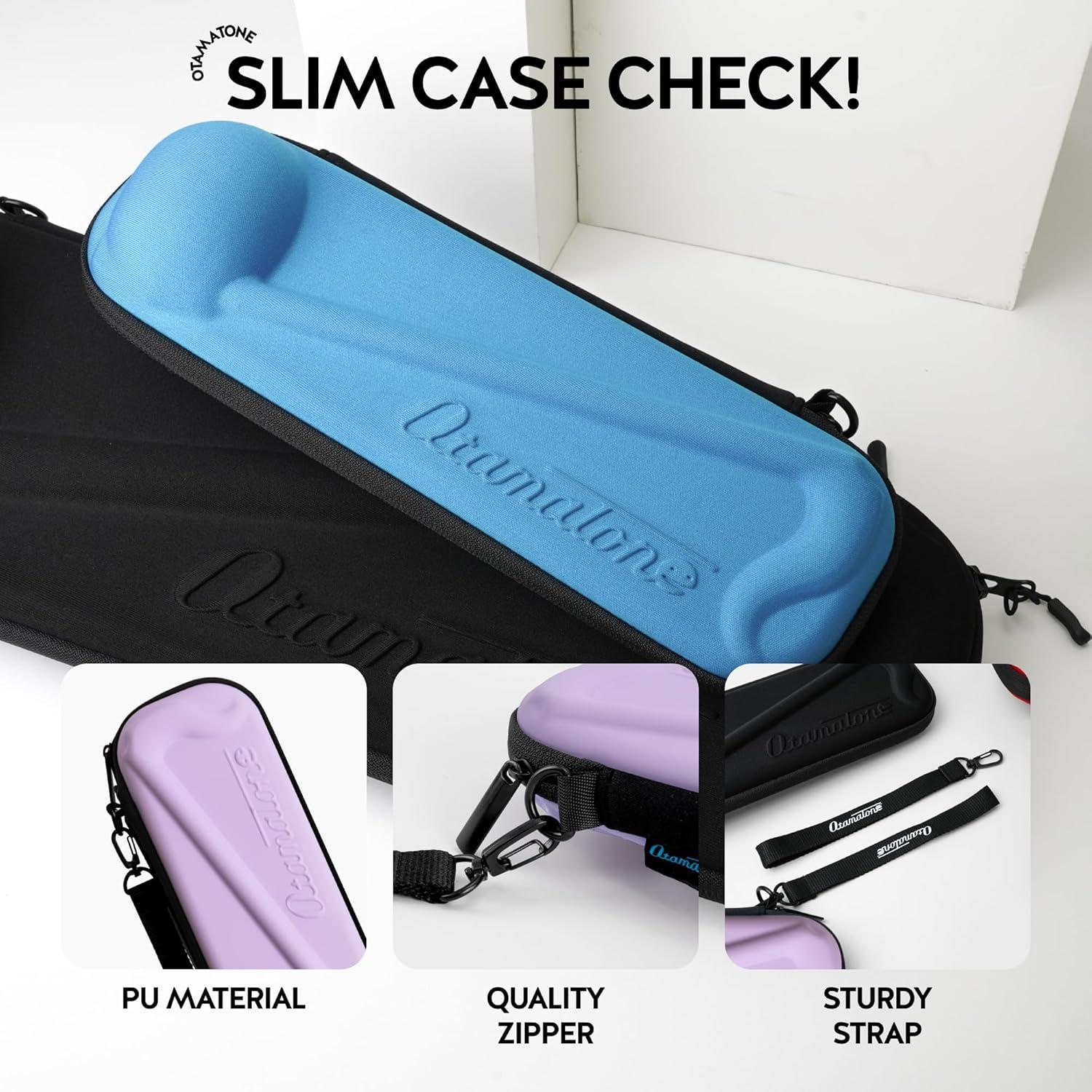image:imageOtamatone Official Slim Case Regular 107 inch Musical Instrument Toy Synthesizer Hard Shell Cover Smooth Fitted Protective Interior with Official Logo Strap BlueViolet