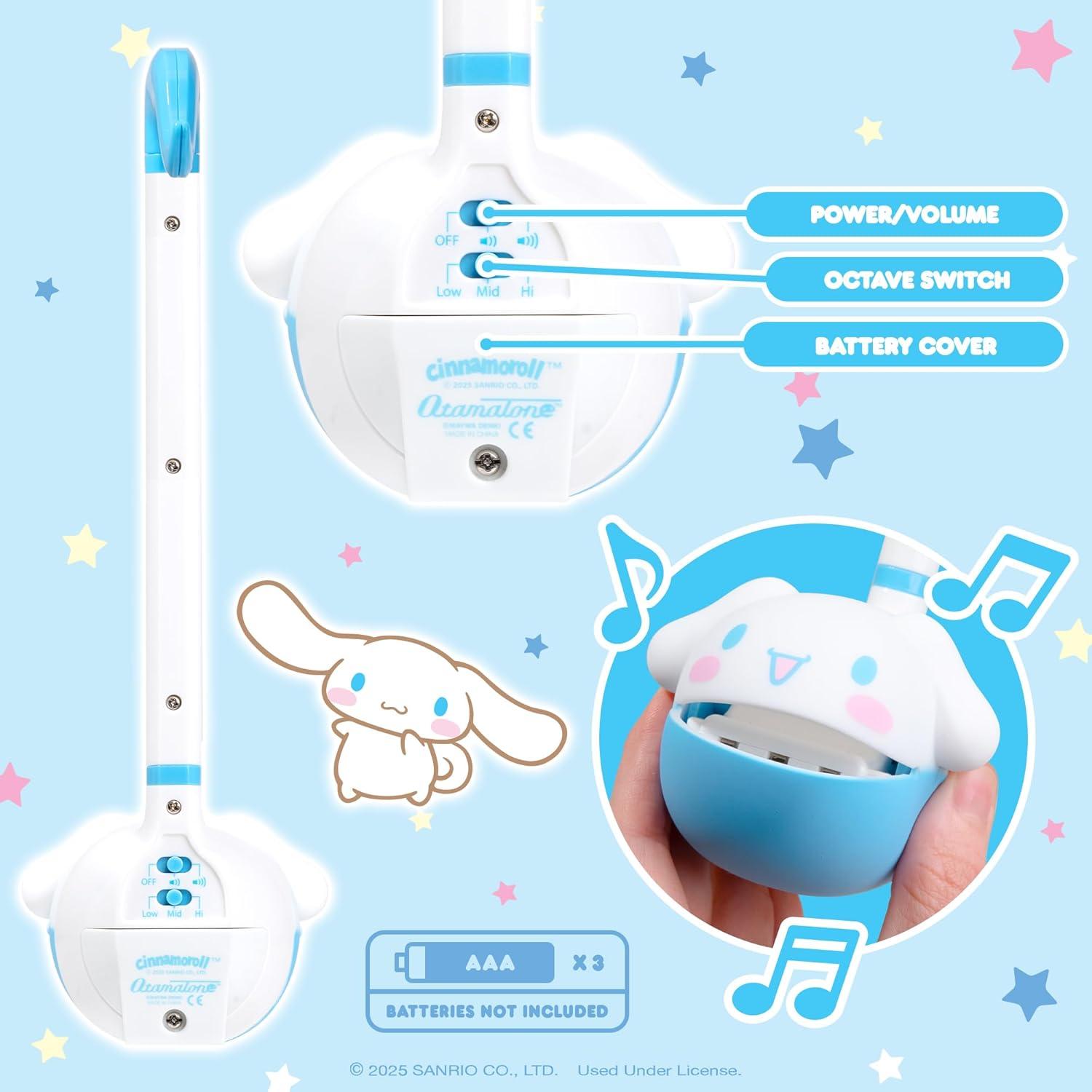 image:imageOtamatone Sanrio Cinnamoroll Electronic Portable Music InstrumentSynthesizer Toy from Japan by Maywa Denki Officially Licensed Hello Kitty and Friends English Instructions