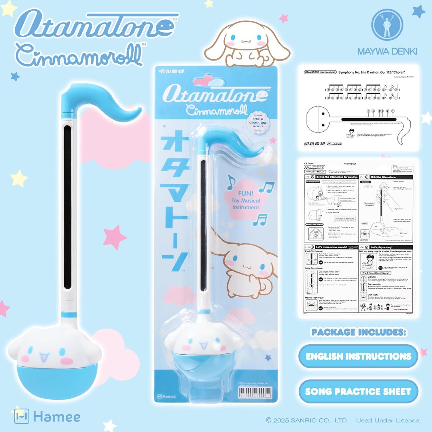 image:imageOtamatone Sanrio Cinnamoroll Electronic Portable Music InstrumentSynthesizer Toy from Japan by Maywa Denki Officially Licensed Hello Kitty and Friends English Instructions