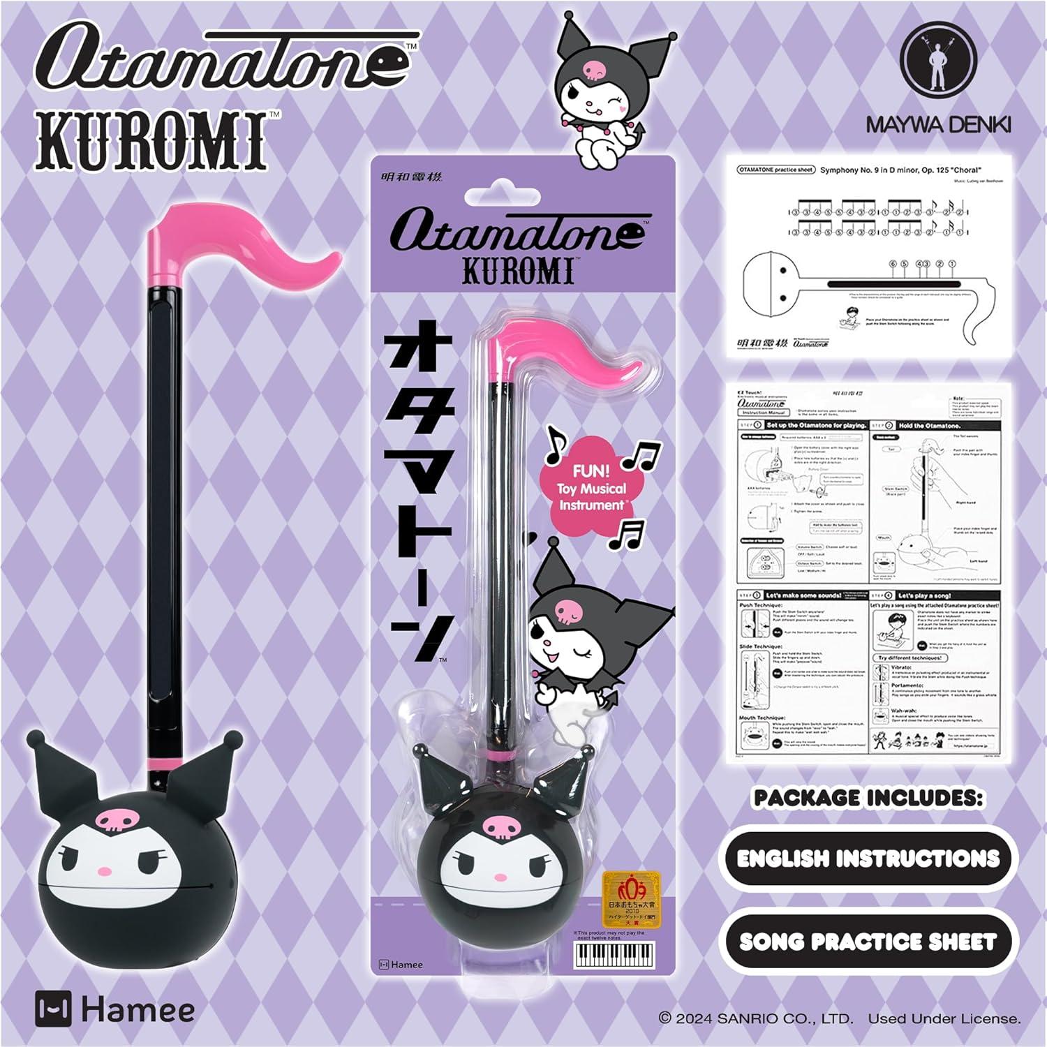 image:imageOtamatone Sanrio Kuromi Electronic Portable Music Instrument Synthesizer Toy from Japan by Maywa Denki Officially Licensed Hello Kitty and Friends English InstructionsKuromi