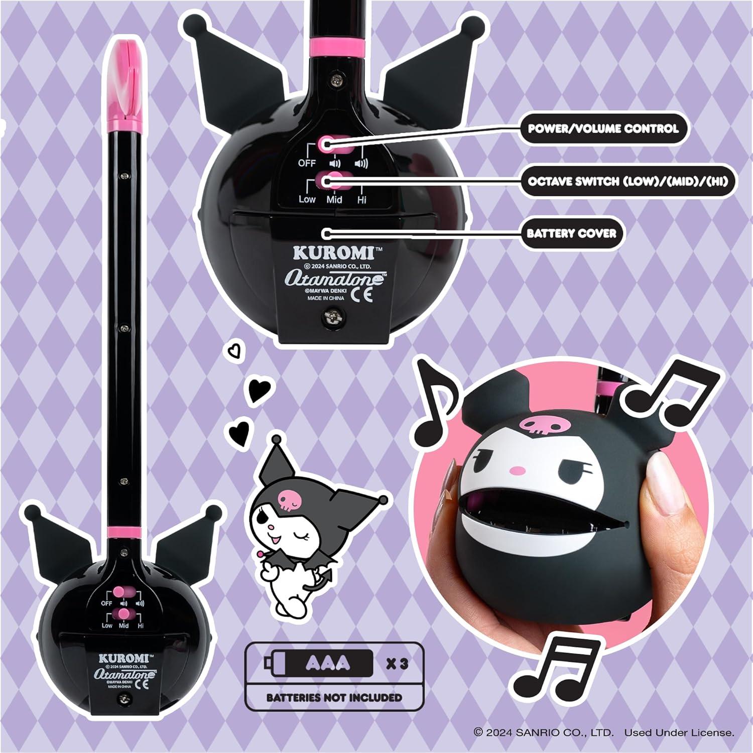image:imageOtamatone Sanrio Kuromi Electronic Portable Music Instrument Synthesizer Toy from Japan by Maywa Denki Officially Licensed Hello Kitty and Friends English InstructionsKuromi
