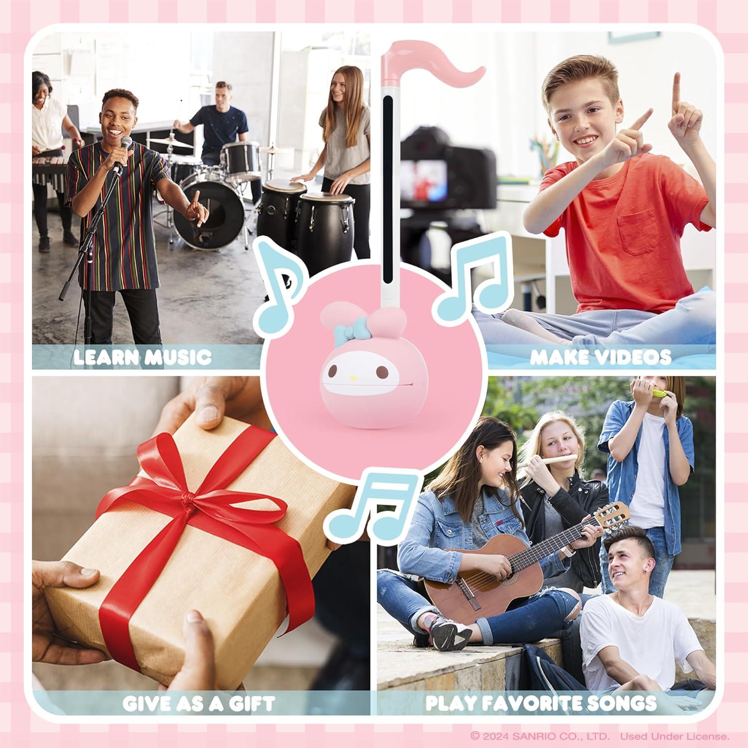 image:imageOtamatone Sanrio Kuromi Electronic Portable Music Instrument Synthesizer Toy from Japan by Maywa Denki Officially Licensed Hello Kitty and Friends English InstructionsMy Melody