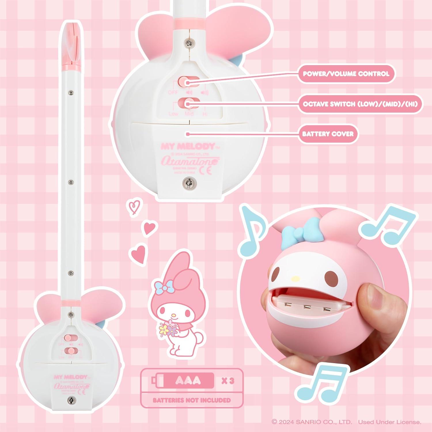 image:imageOtamatone Sanrio Kuromi Electronic Portable Music Instrument Synthesizer Toy from Japan by Maywa Denki Officially Licensed Hello Kitty and Friends English InstructionsMy Melody