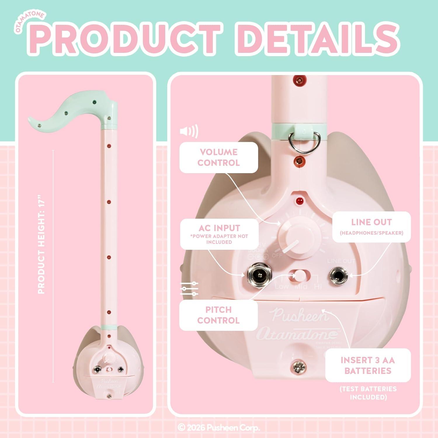 image:imagePusheen the Cat Otamatone Deluxe Electronic Portable Music InstrumentSynthesizer from Japan by Maywa Denki Limited Edition English InstructionsPusheen