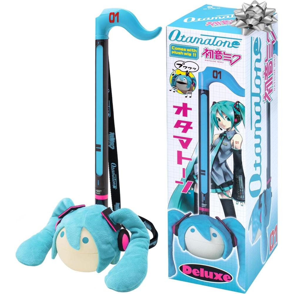 image:imageOtamatone Deluxe Hatsune Miku Edition Electronic Musical Instrument Portable Synthesizer from Japan Maywa Denki Includes Removable Plush Wig